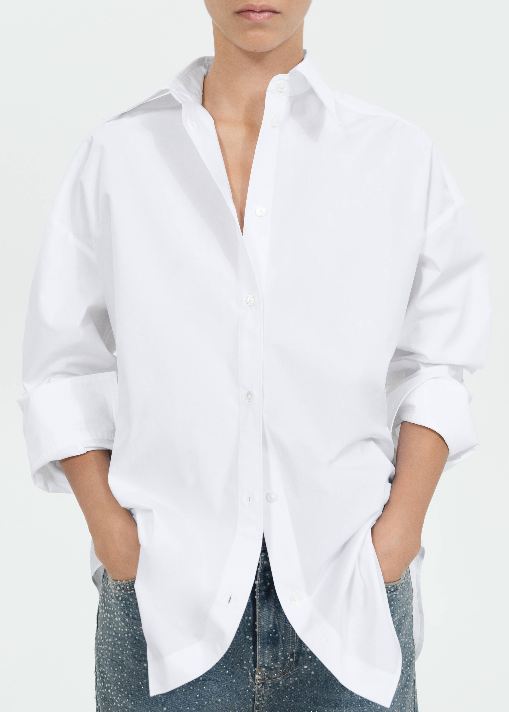 100% cotton oversized shirt - Medium plane