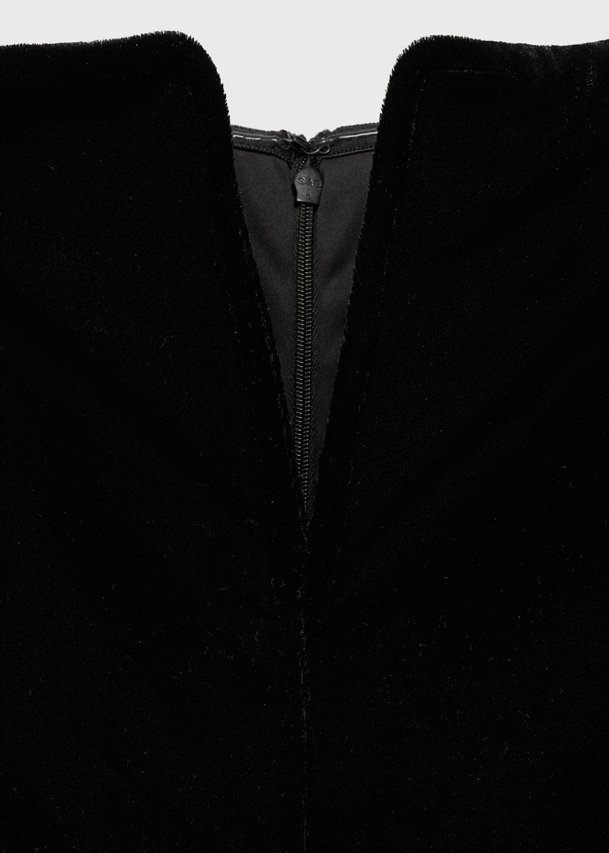 Strapless velvet jumpsuit - Details of the article 8