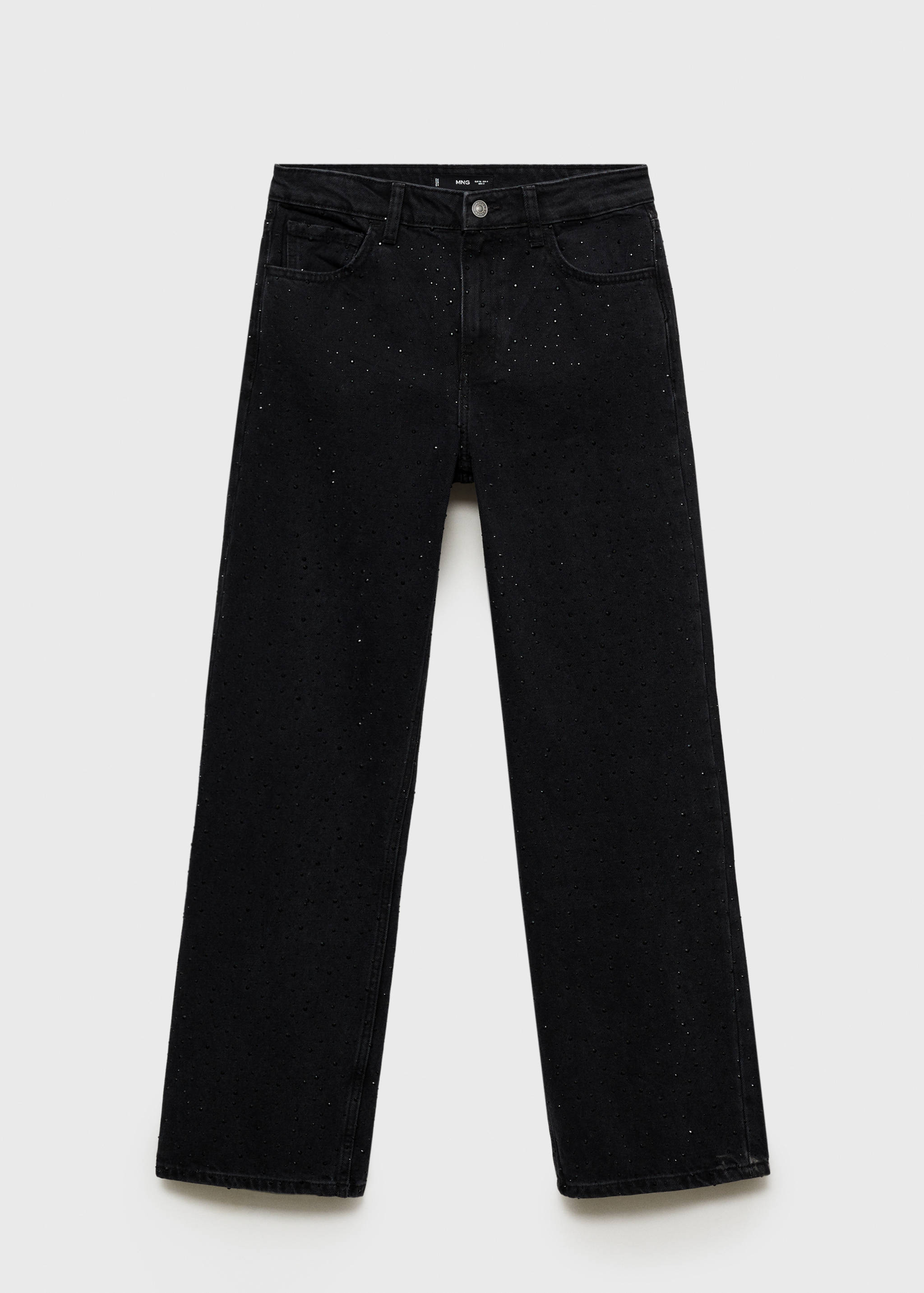 Straight-fit jeans with rhinestone detail - Article without model