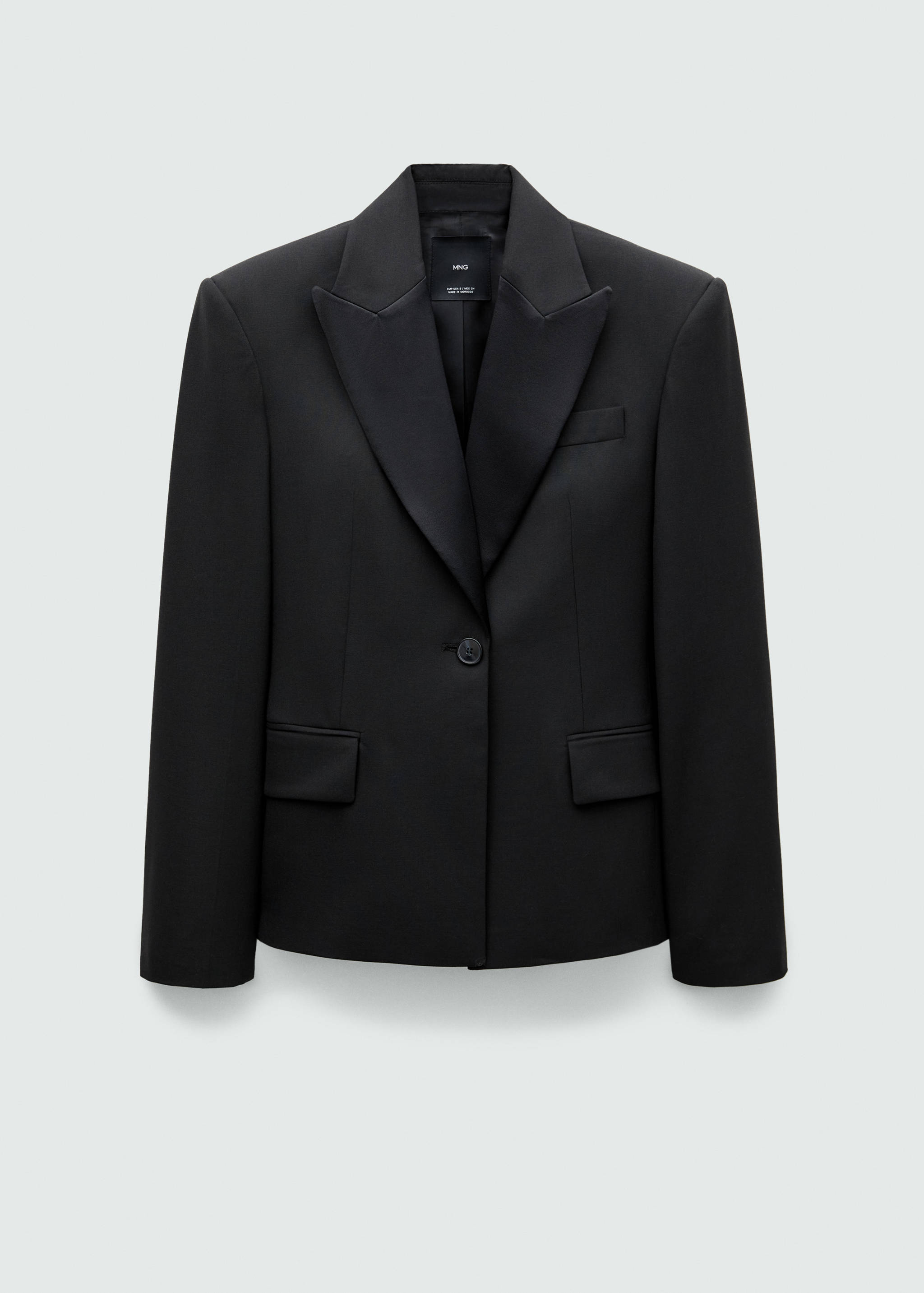 Wool jacket with satin lapels - Article without model