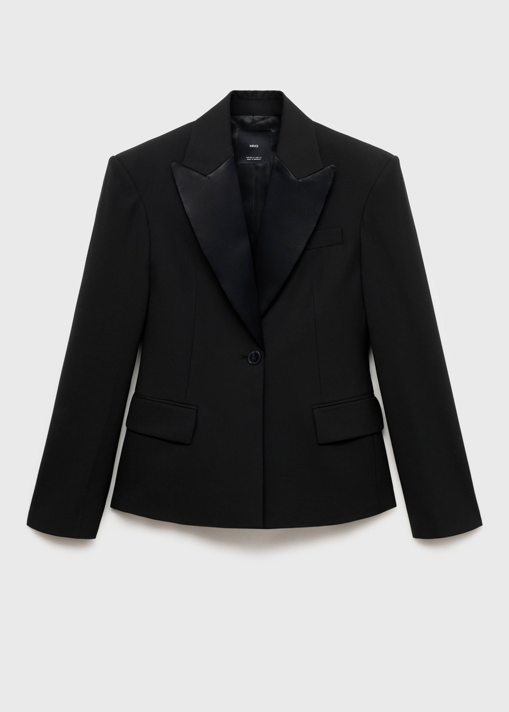 Blazer lana solapas satinadas - Artículo sin modelo