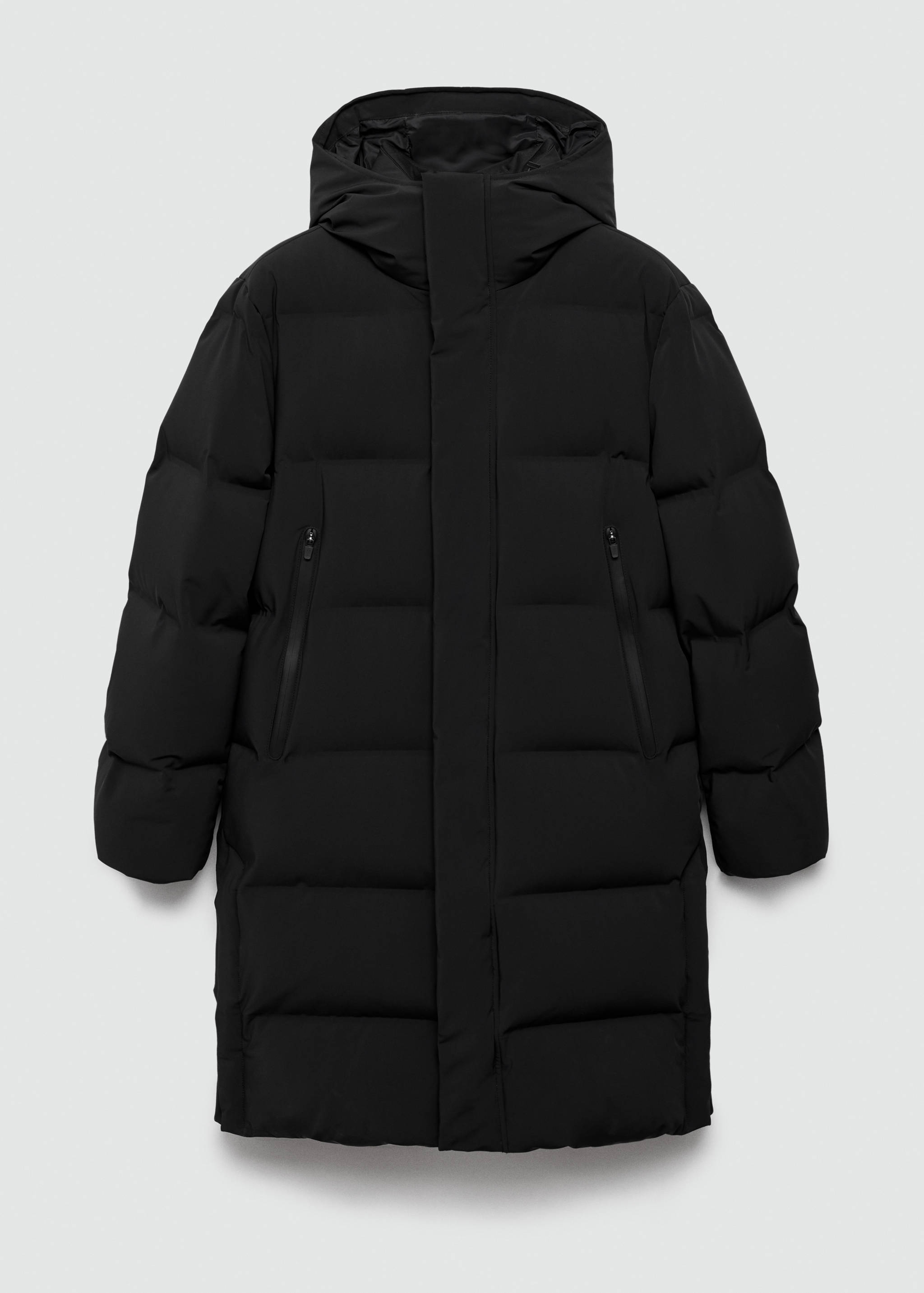 Anorak largo waterproof relleno plumón y pluma - Artículo sin modelo