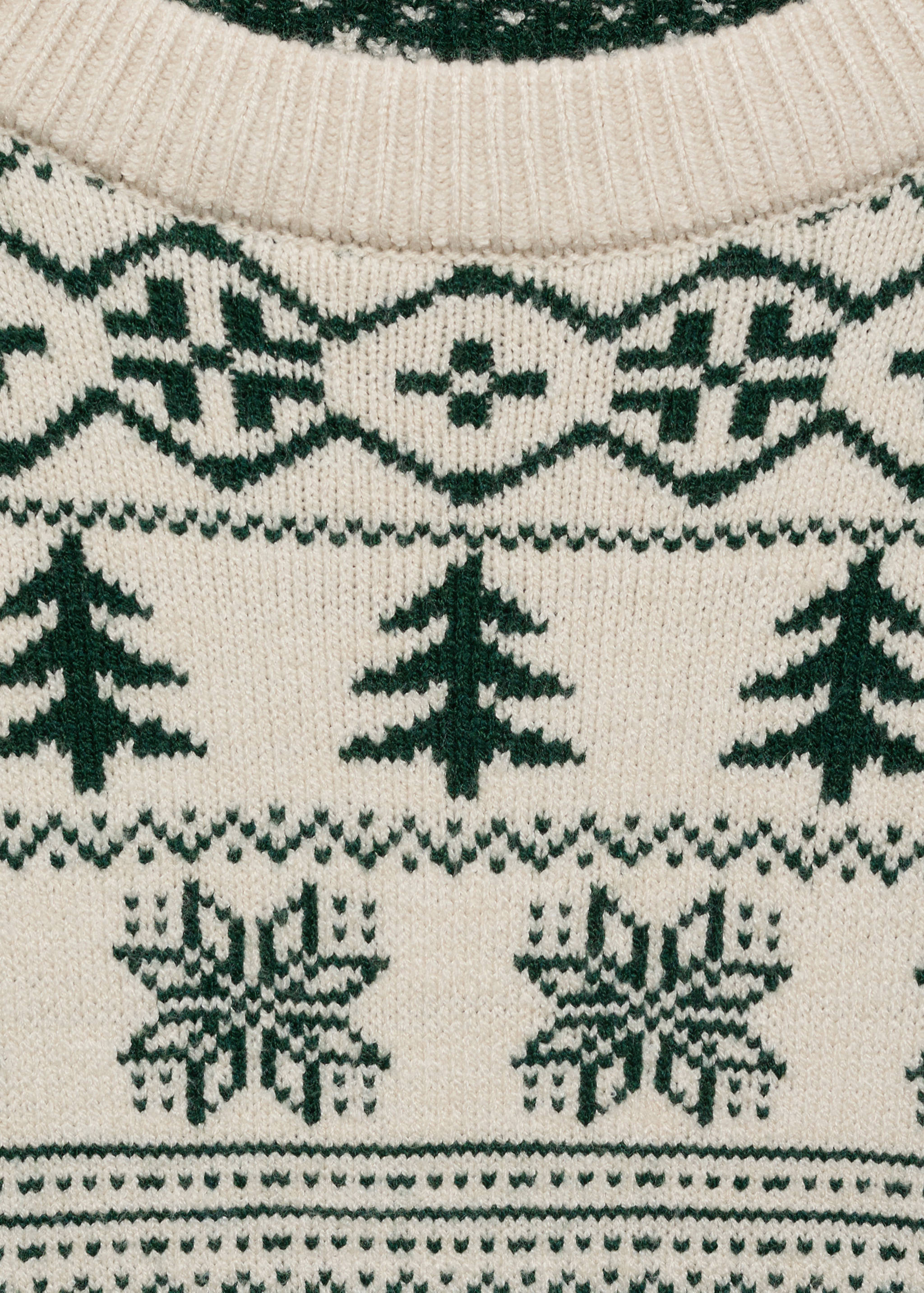 Christmas-print knitted sweater - Details of the article 8