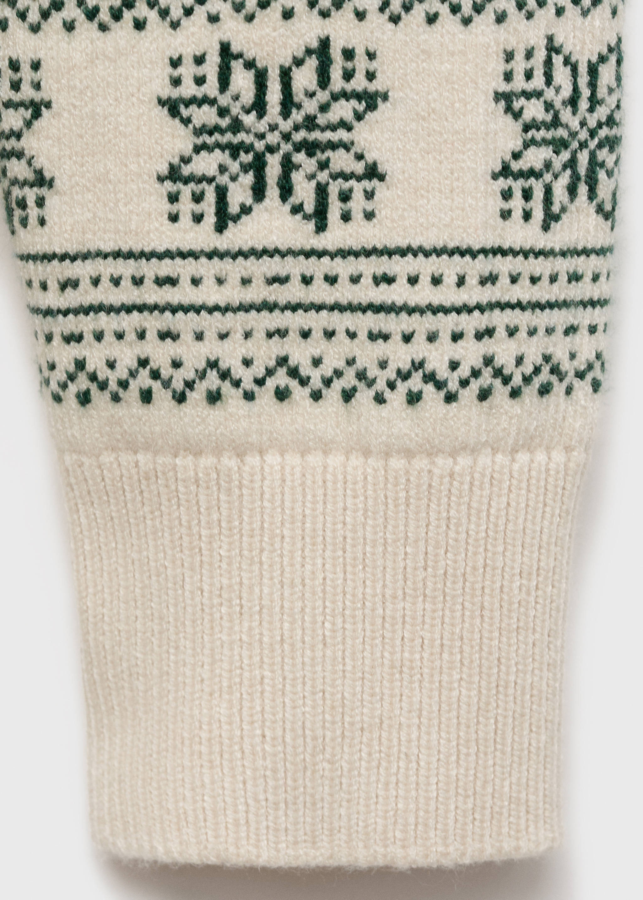 Christmas-print knitted sweater - Details of the article 0