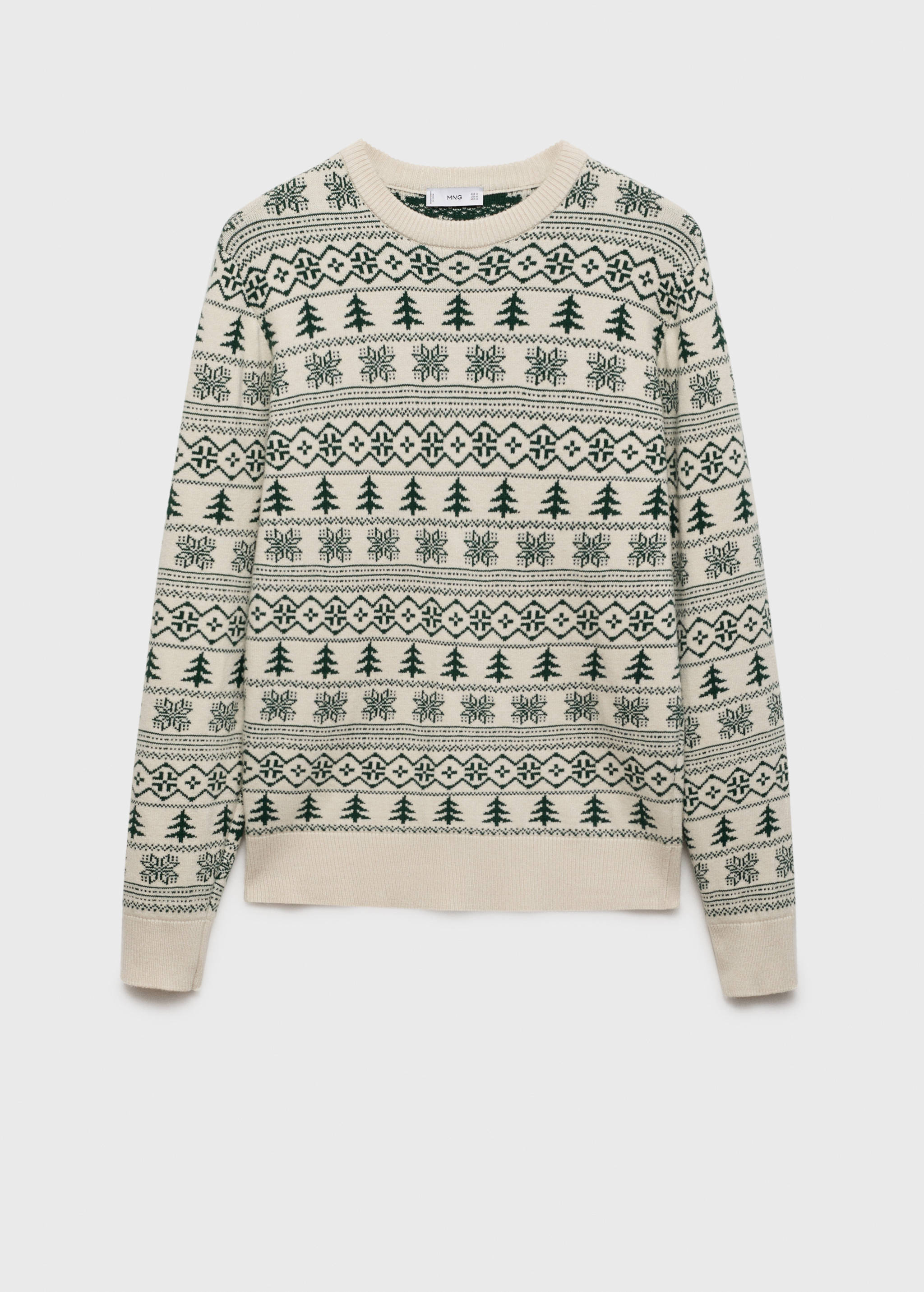 Christmas-print knitted sweater - Article without model