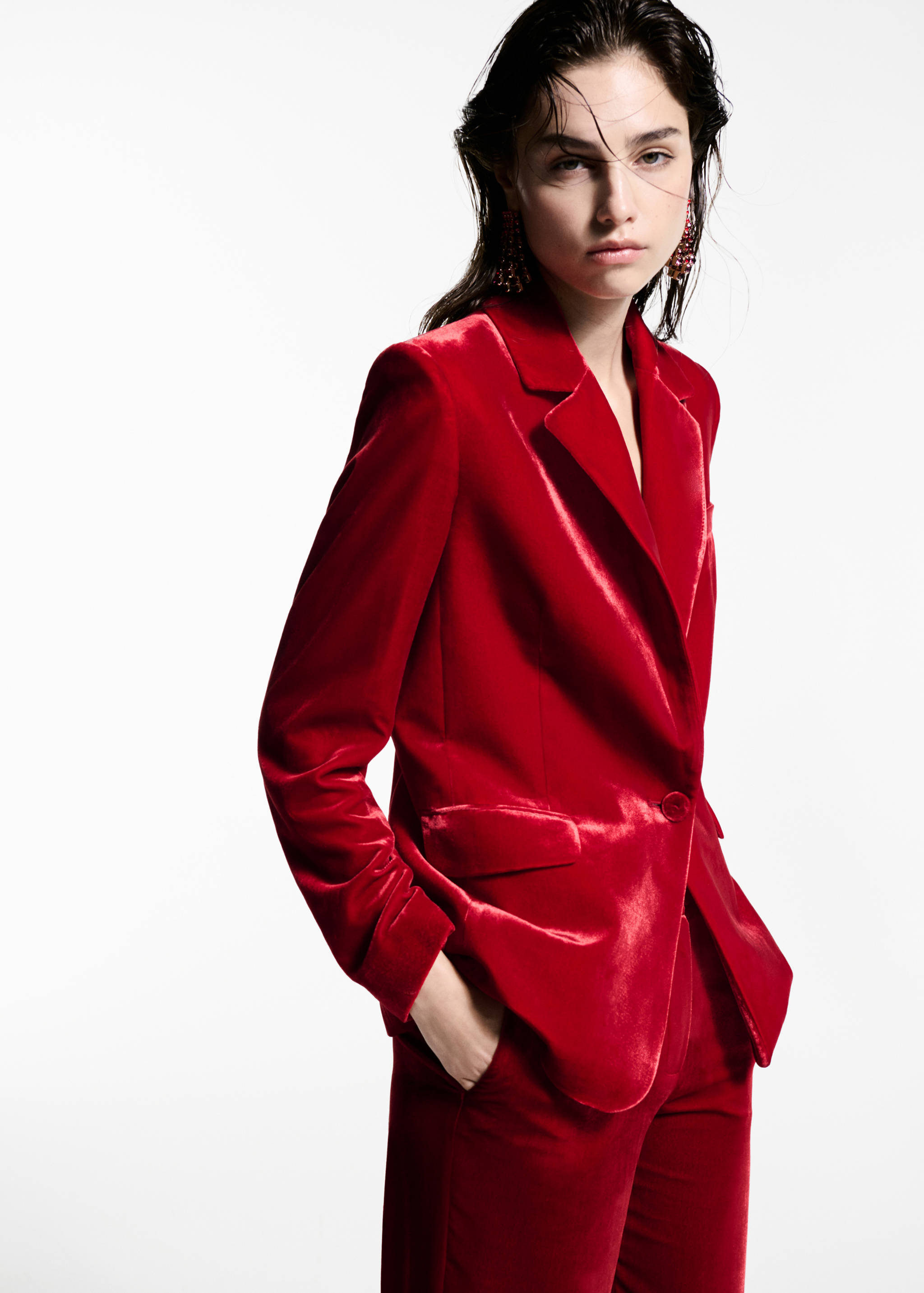 Velvet suit jacket - Medium plane