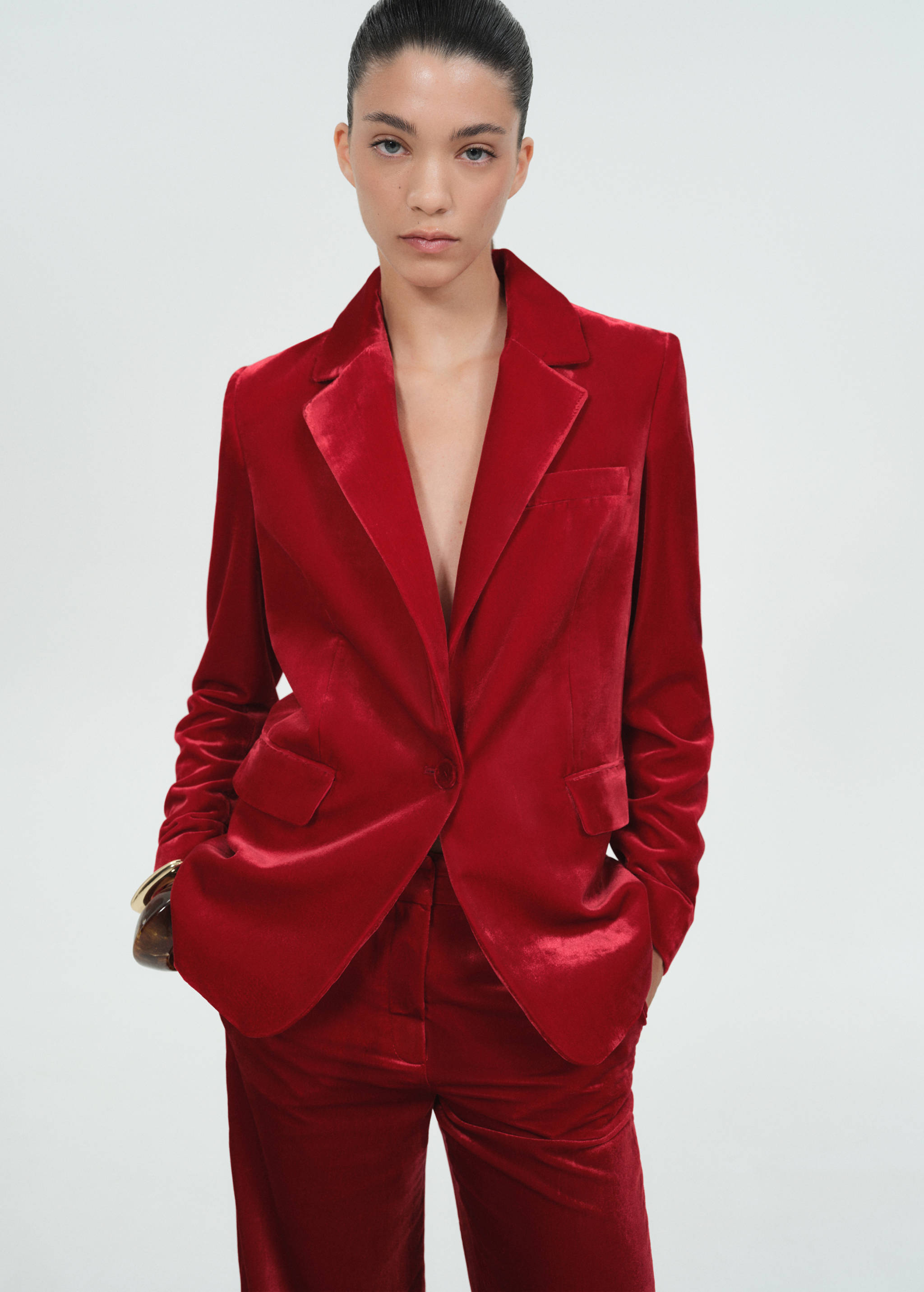 Velvet suit jacket - Medium plane