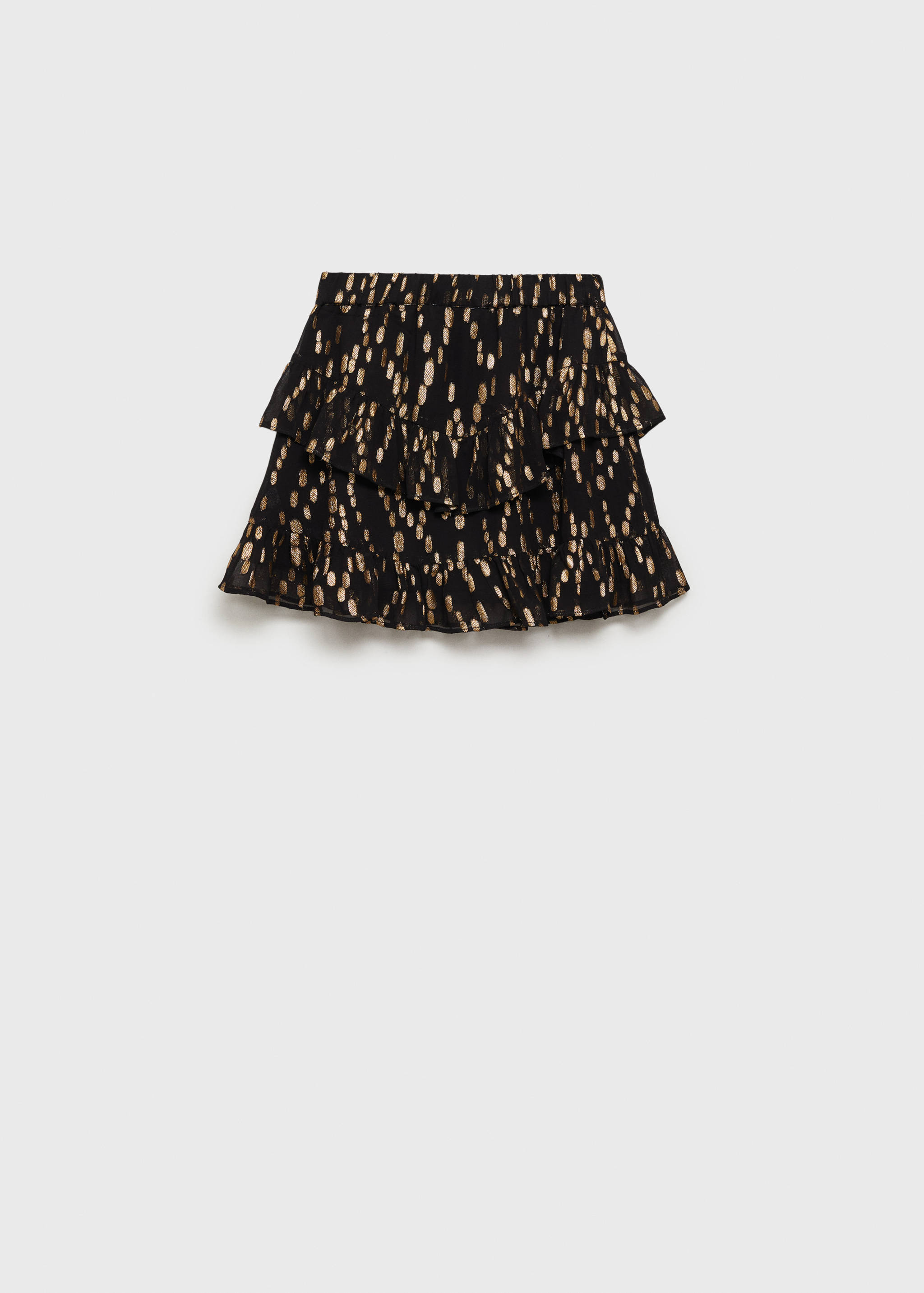 Printed ruffle skirt - Reverse of the article