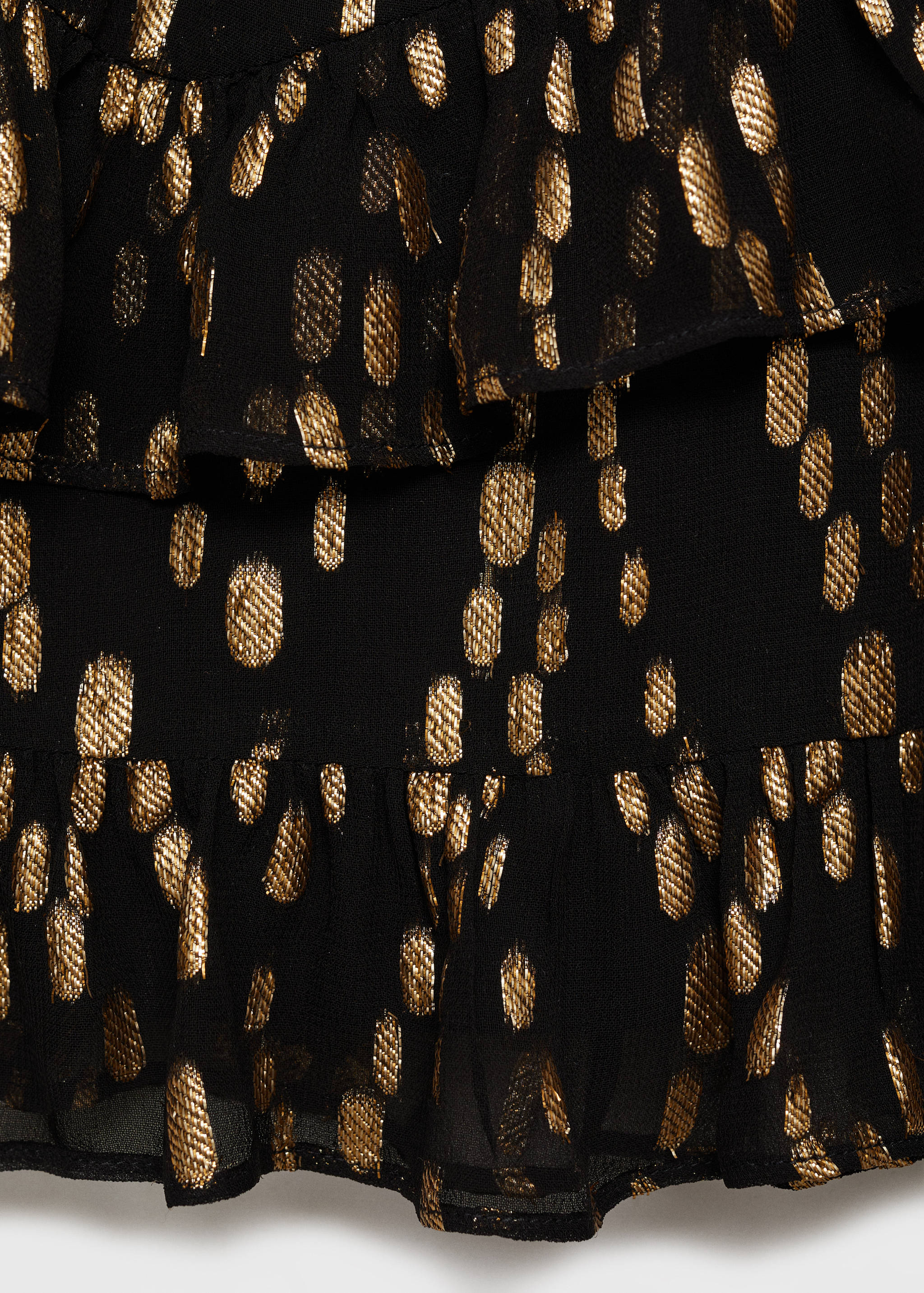 Printed ruffle skirt - Details of the article 0
