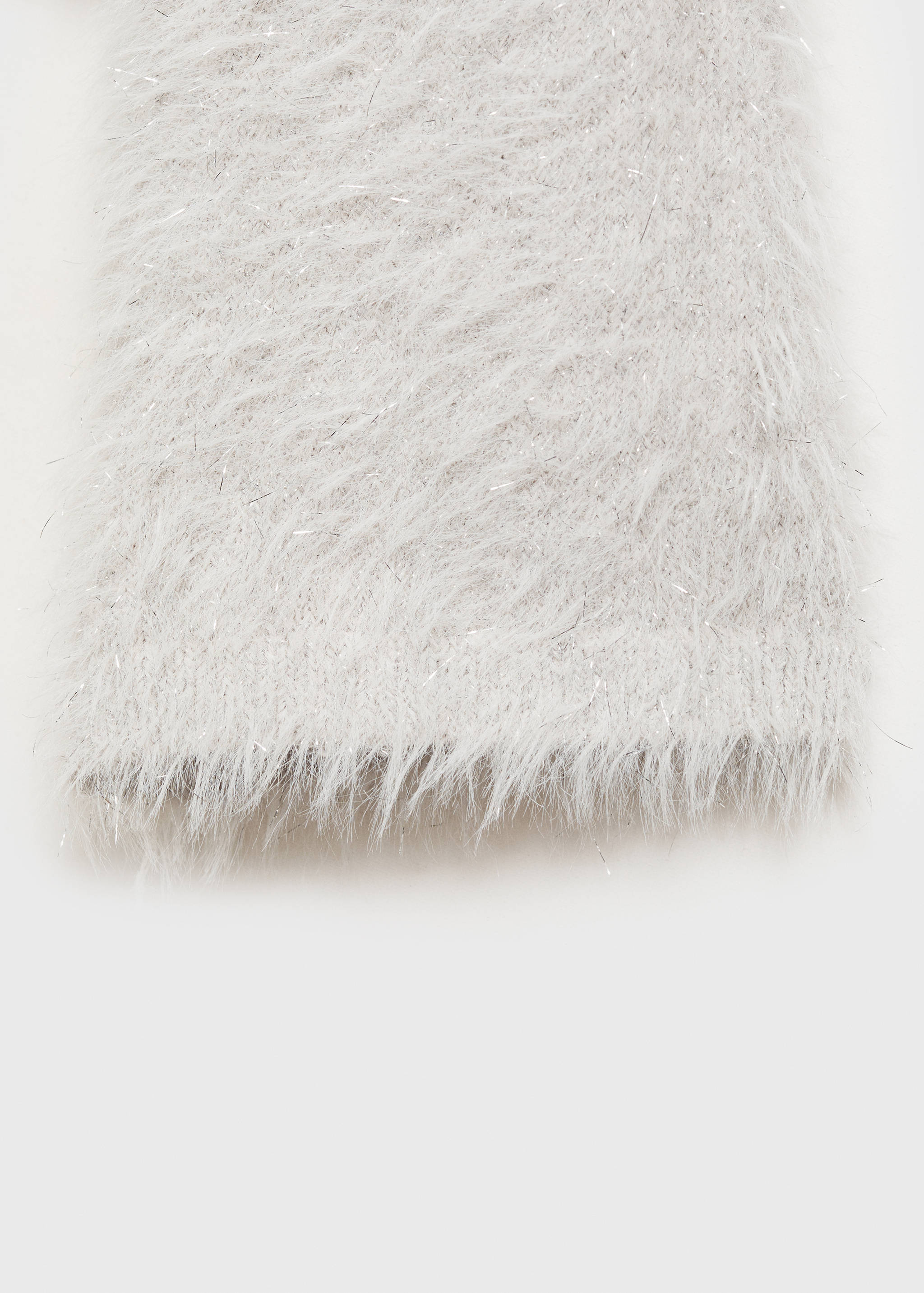 Buttoned faux-fur cardigan - Details of the article 0