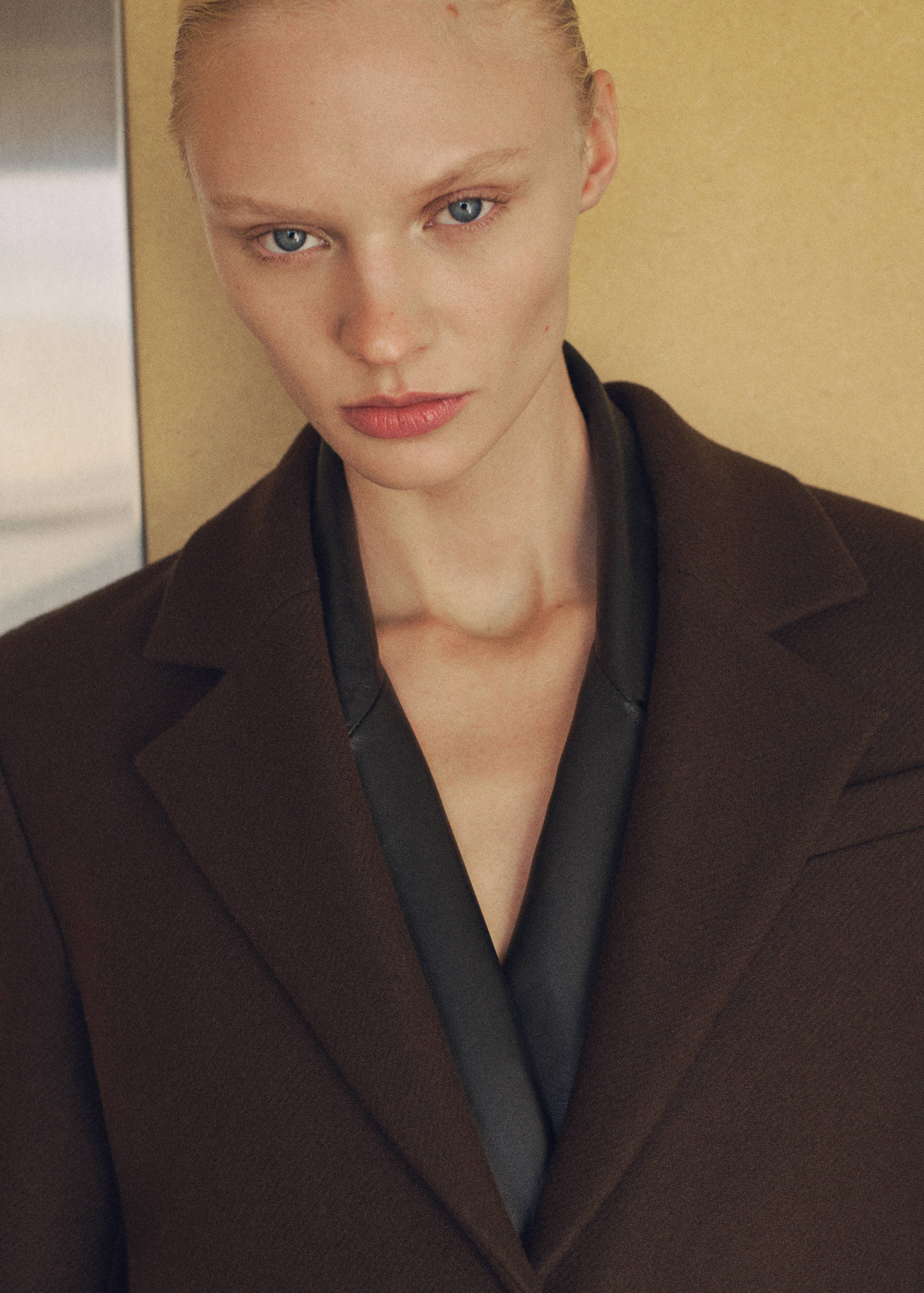 Long structured wool coat - Details of the article 1