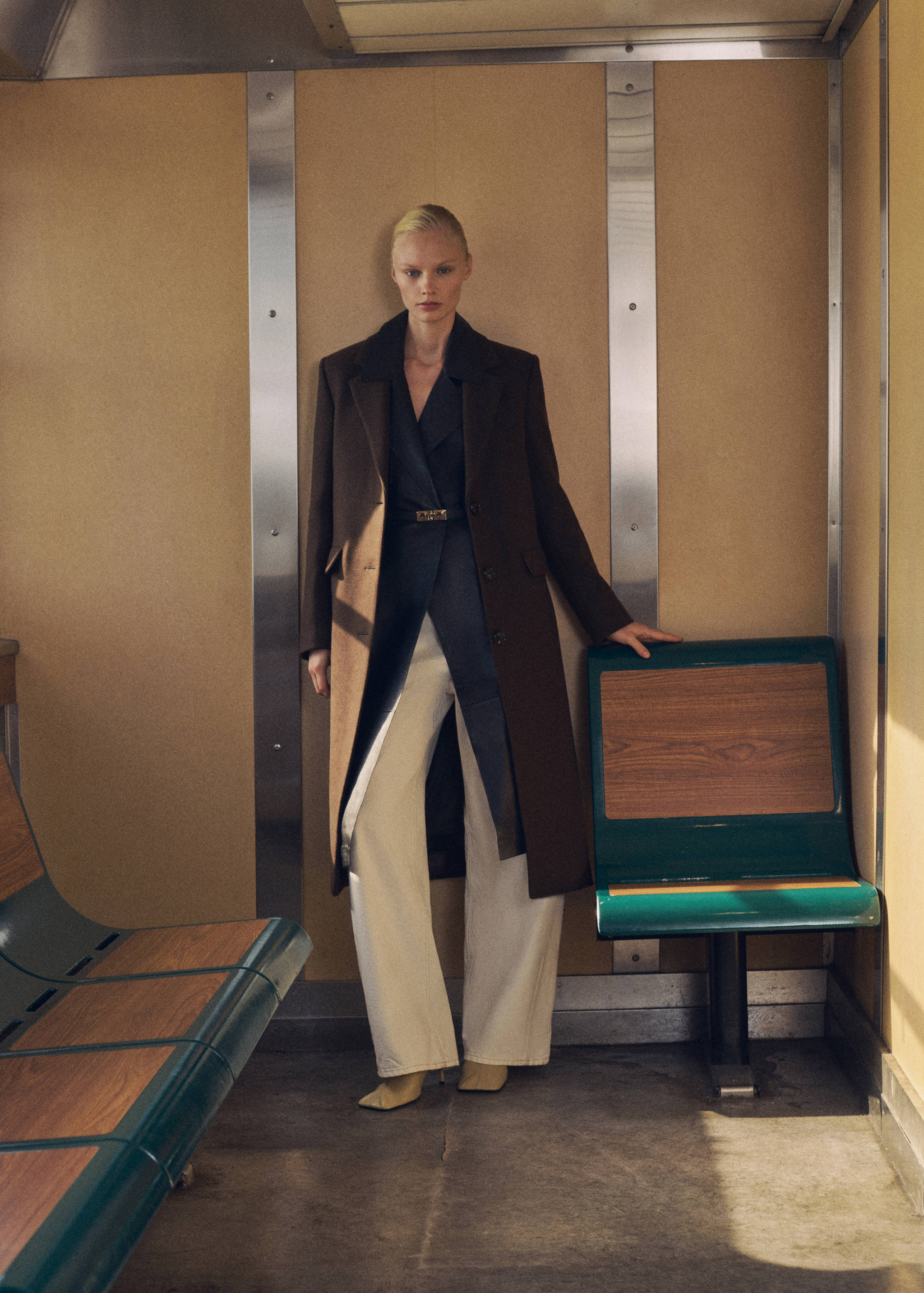 Long structured wool coat - Details of the article 2