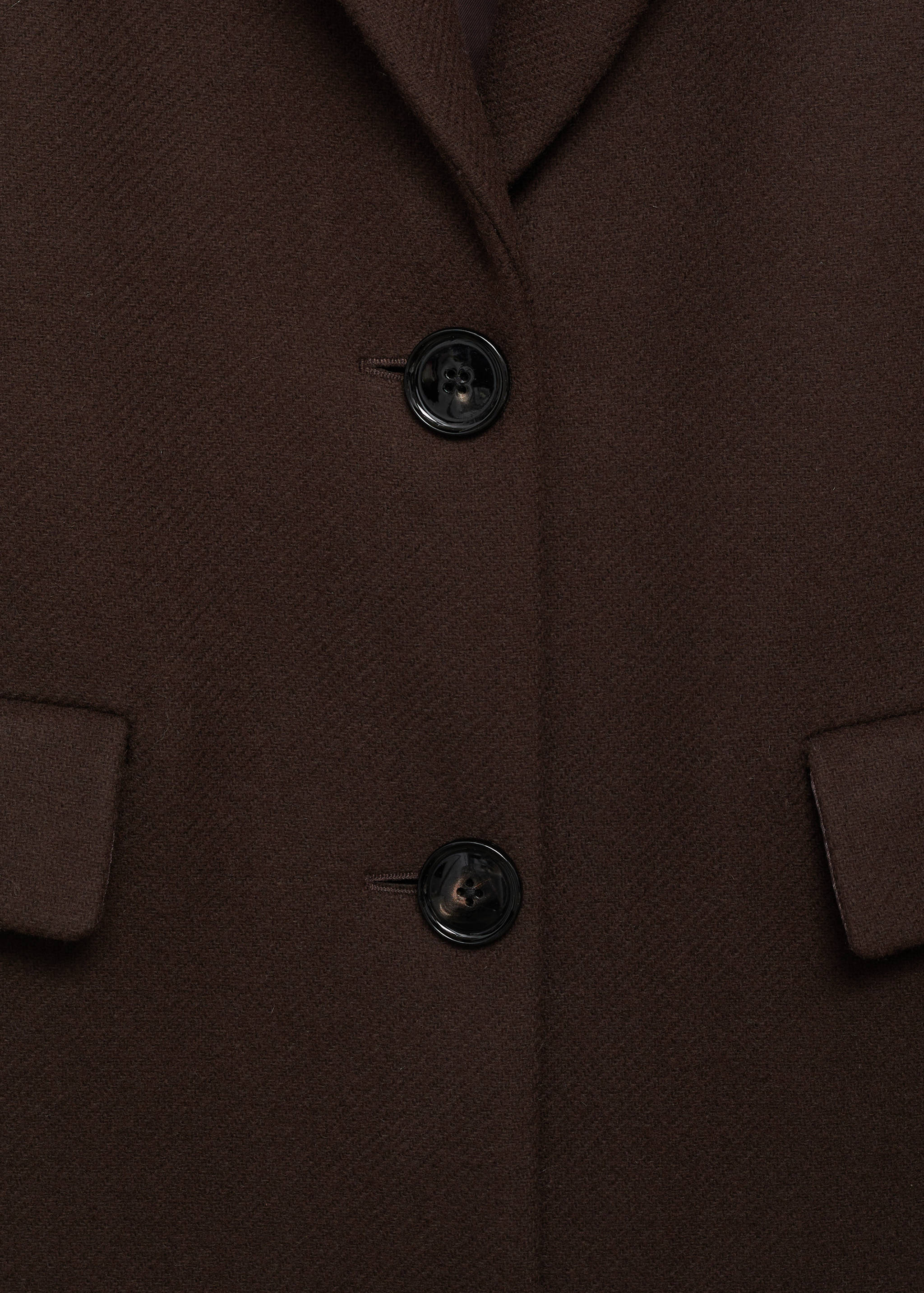 Long structured wool coat - Details of the article 8