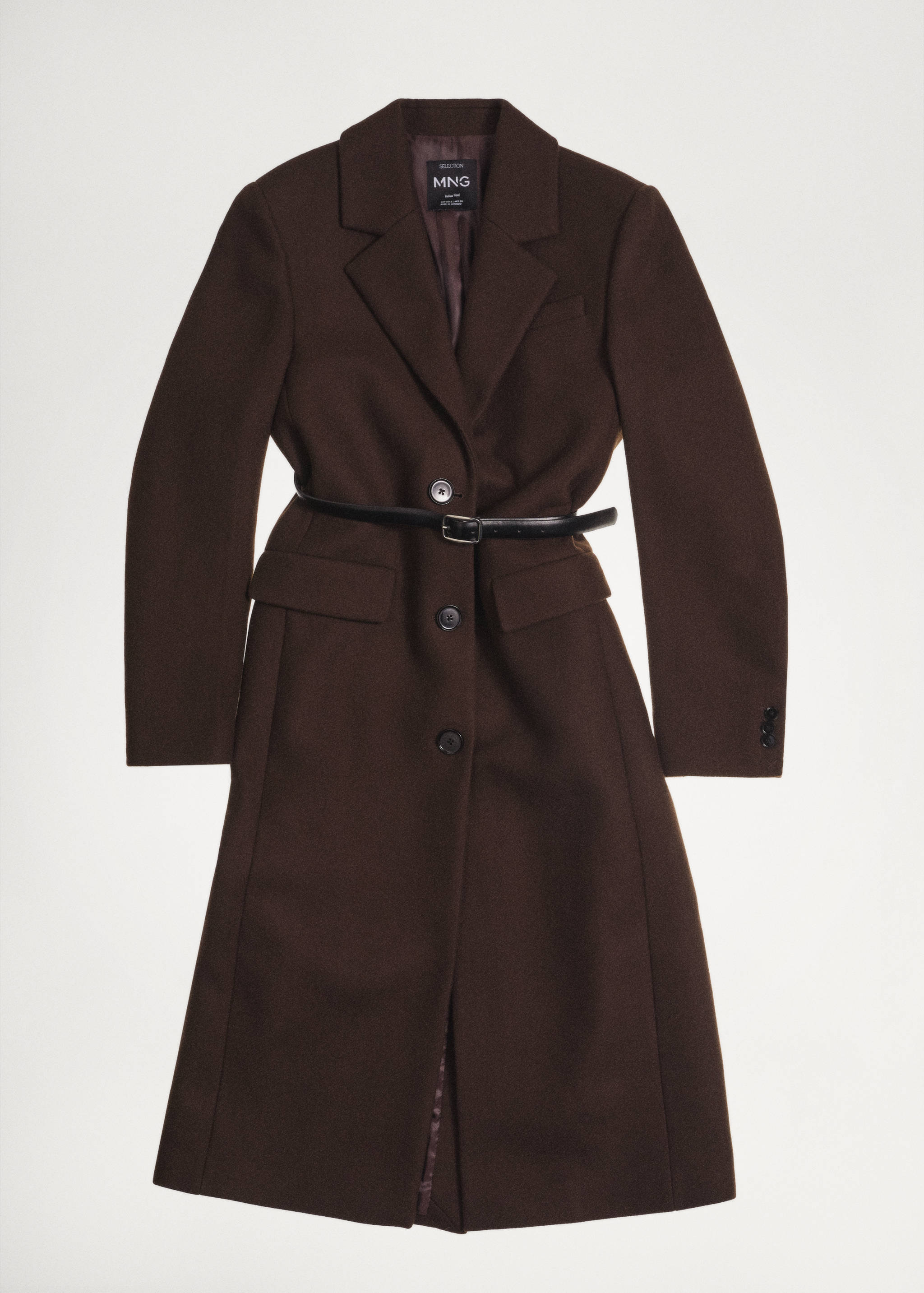 Long structured wool coat - Details of the article 5