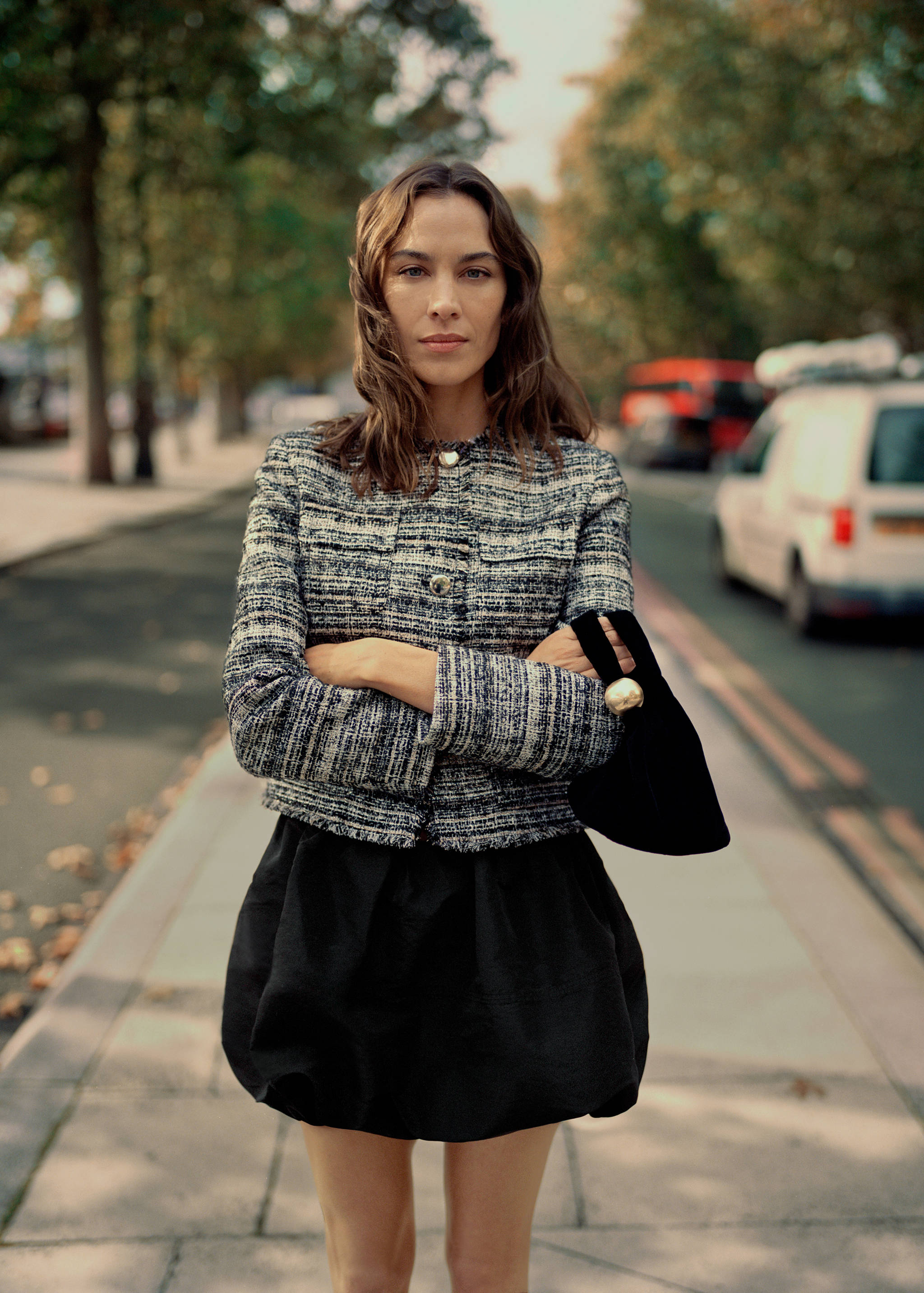 Tweed jacket with metal buttons - Details of the article 9