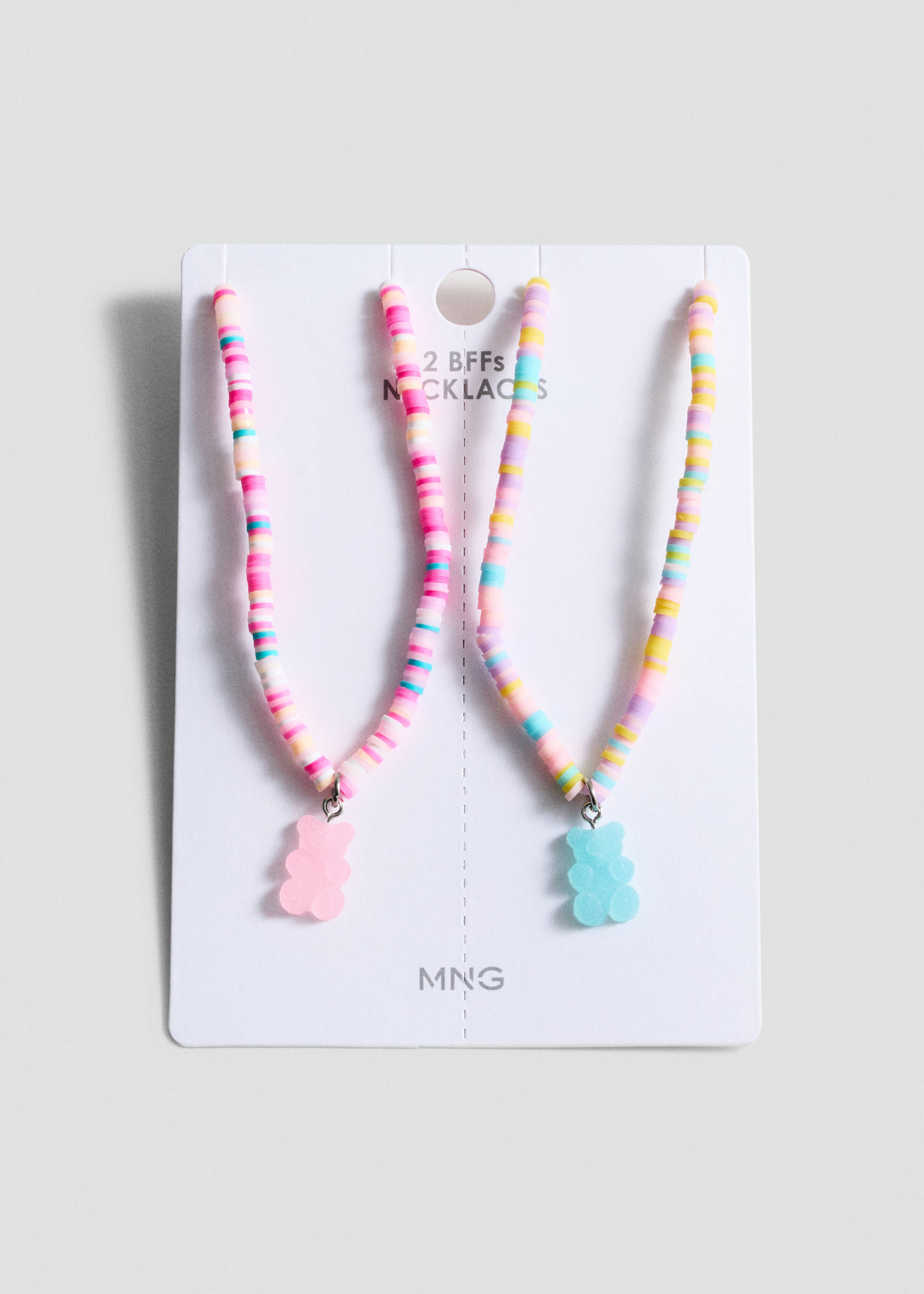 2 pack Best Friends necklace - Medium plane