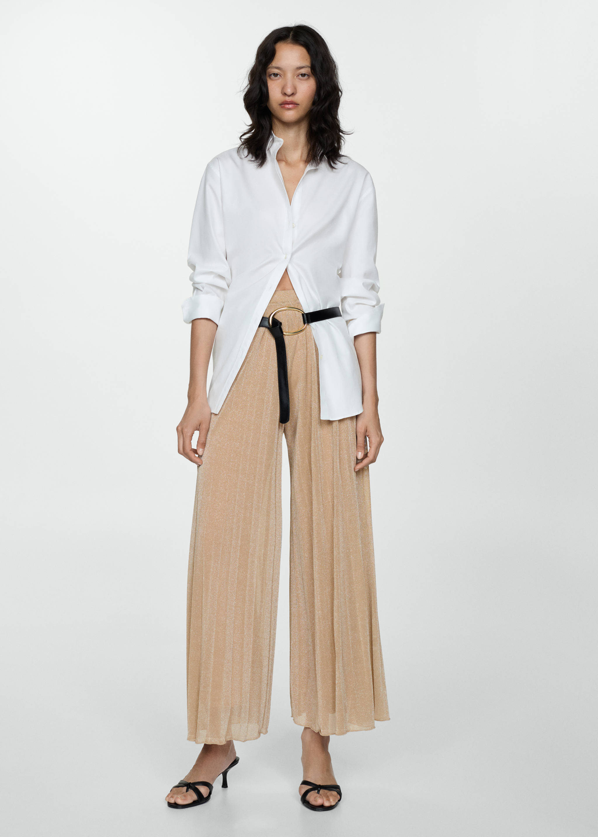 Pantalón palazzo lúrex - Plano general