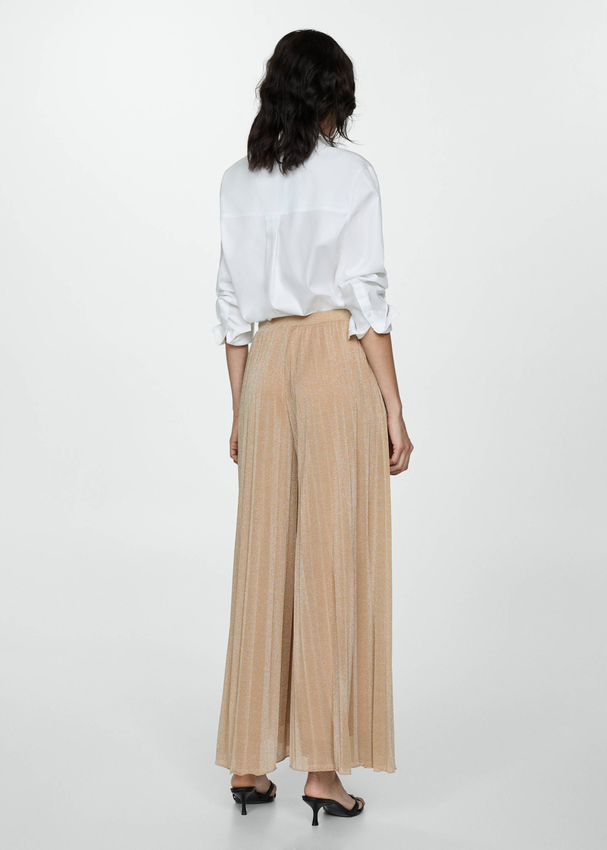 Pantalón palazzo lúrex - Reverso del artículo