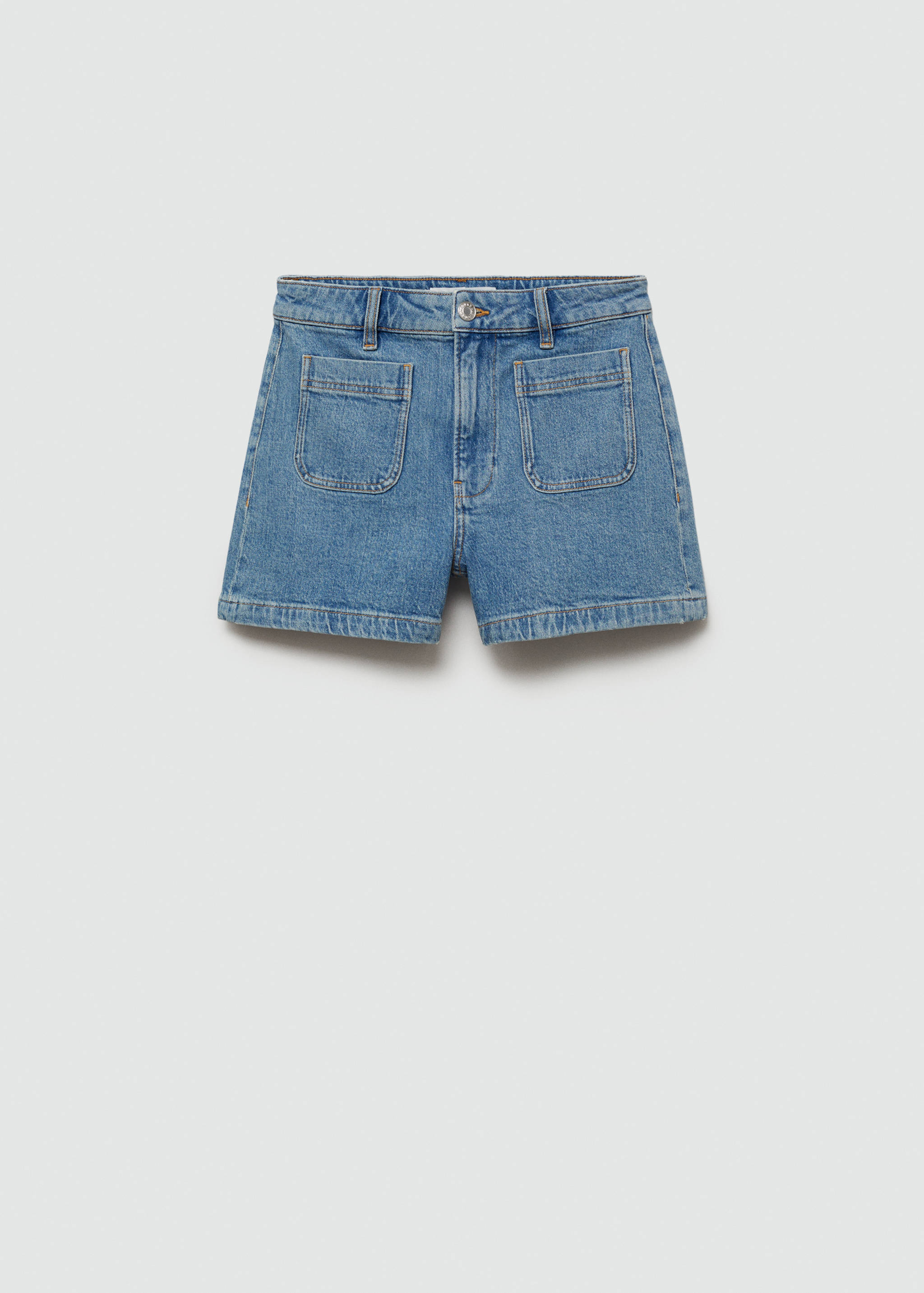 Denim shorts with pockets - Article without model