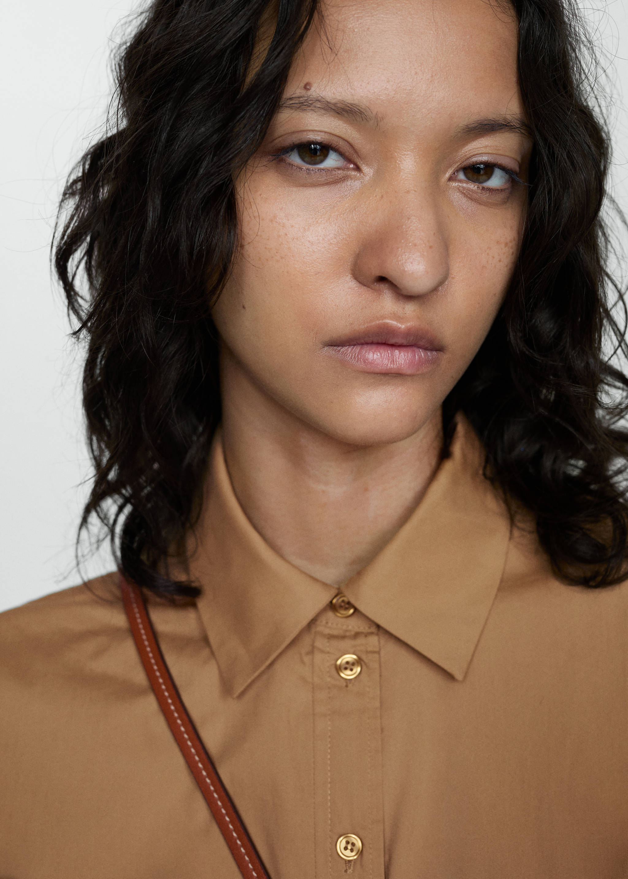 Pleated shirt dress - Details of the article 1