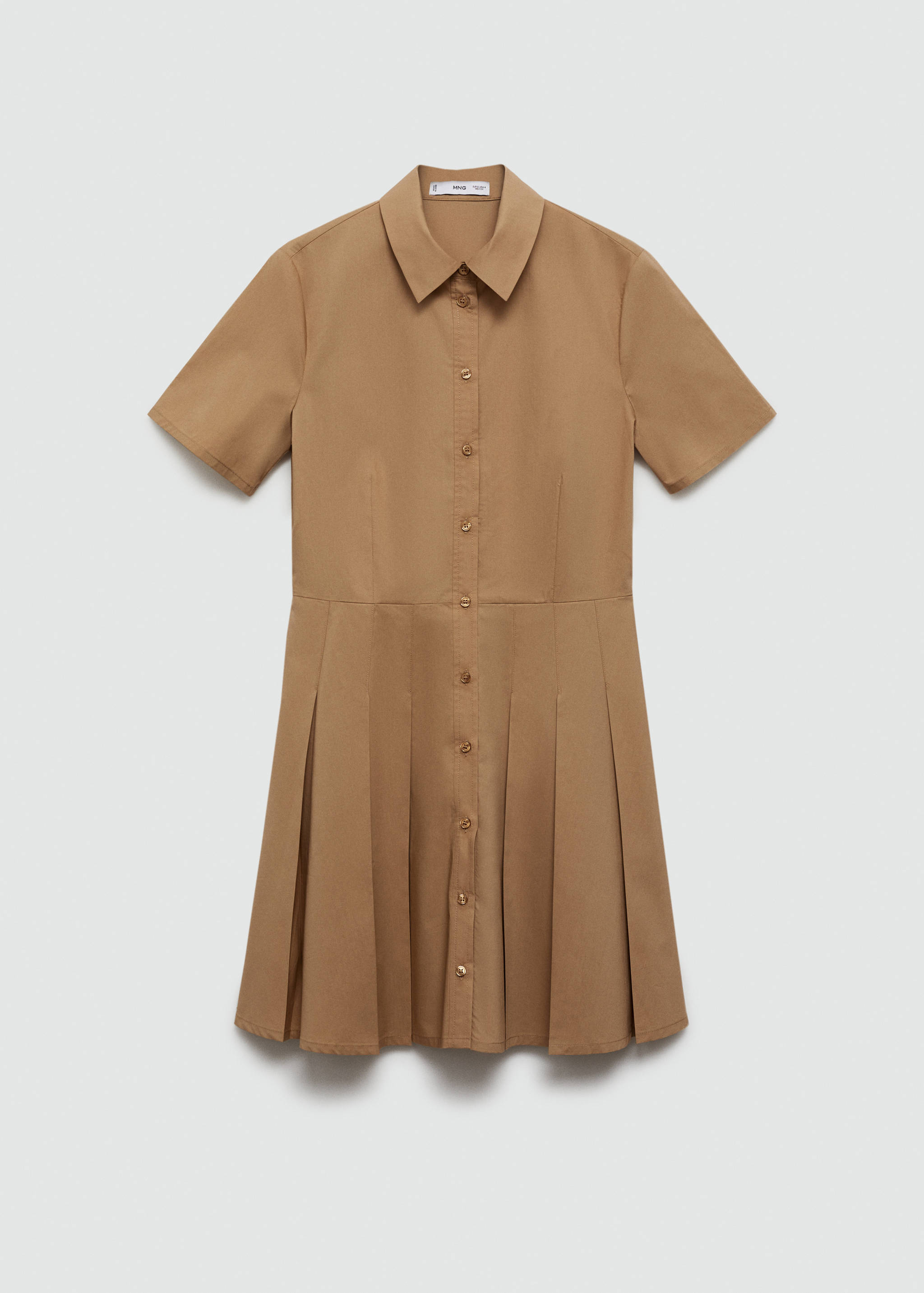 Pleated shirt dress - Article without model