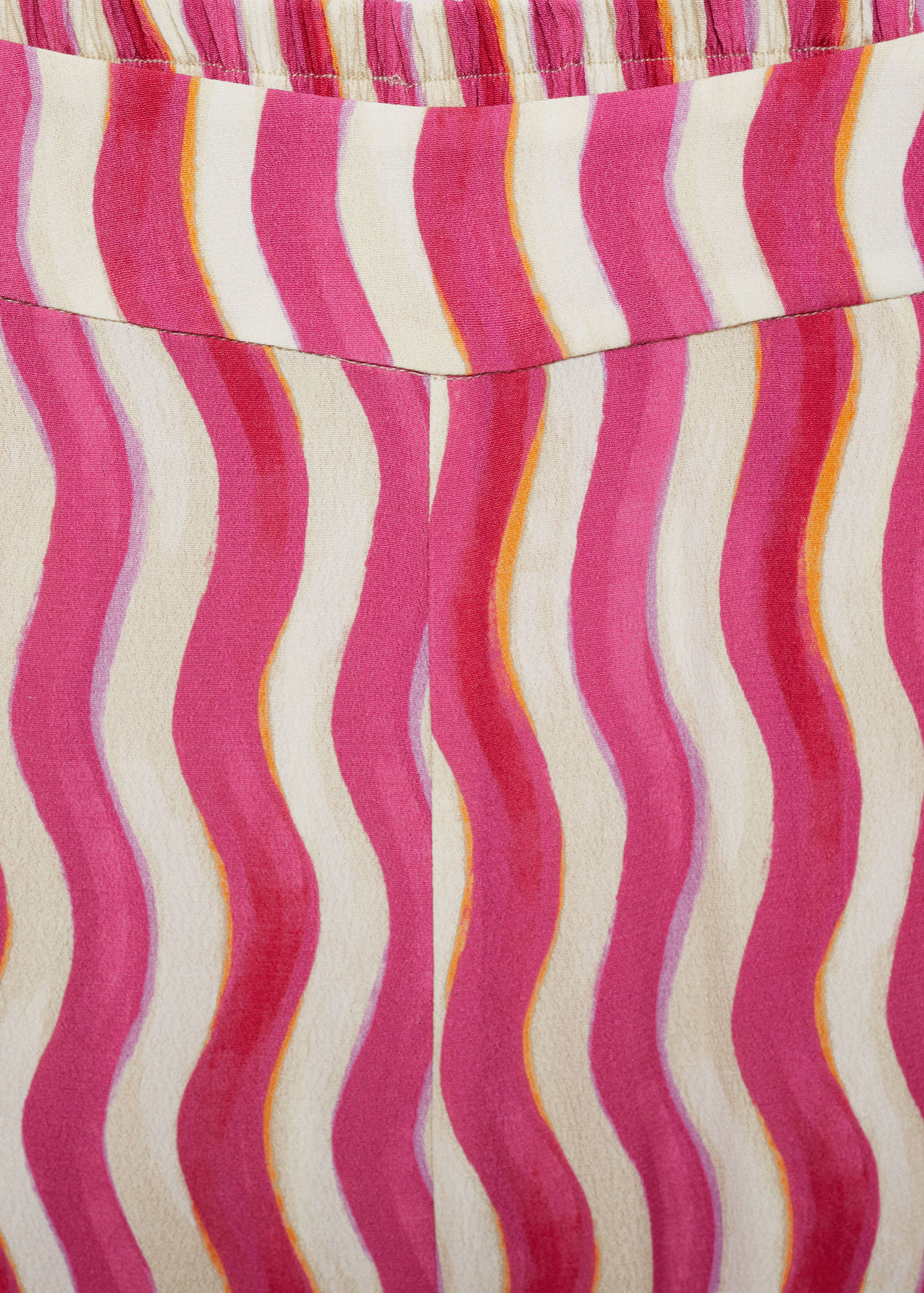 Wide leg printed trousers - Details of the article 8