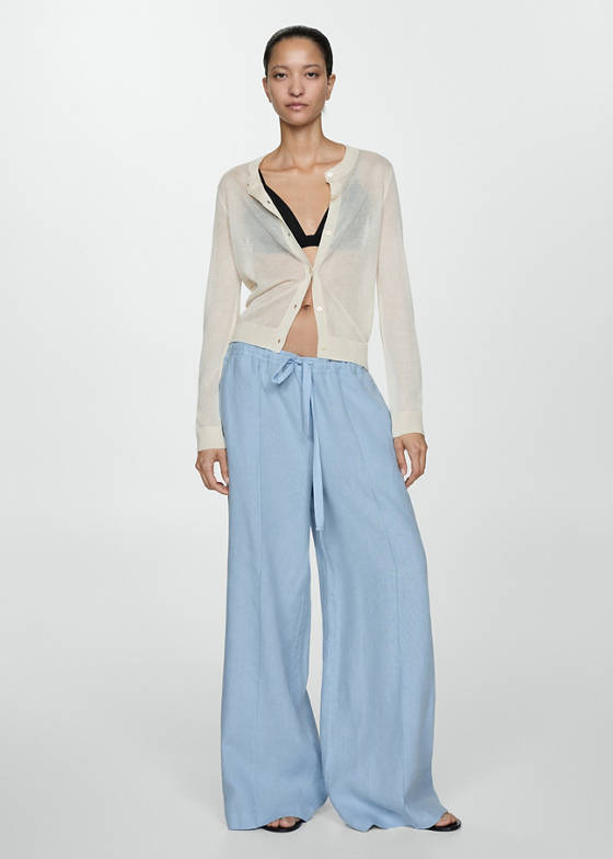 Wideleg keten pantolon