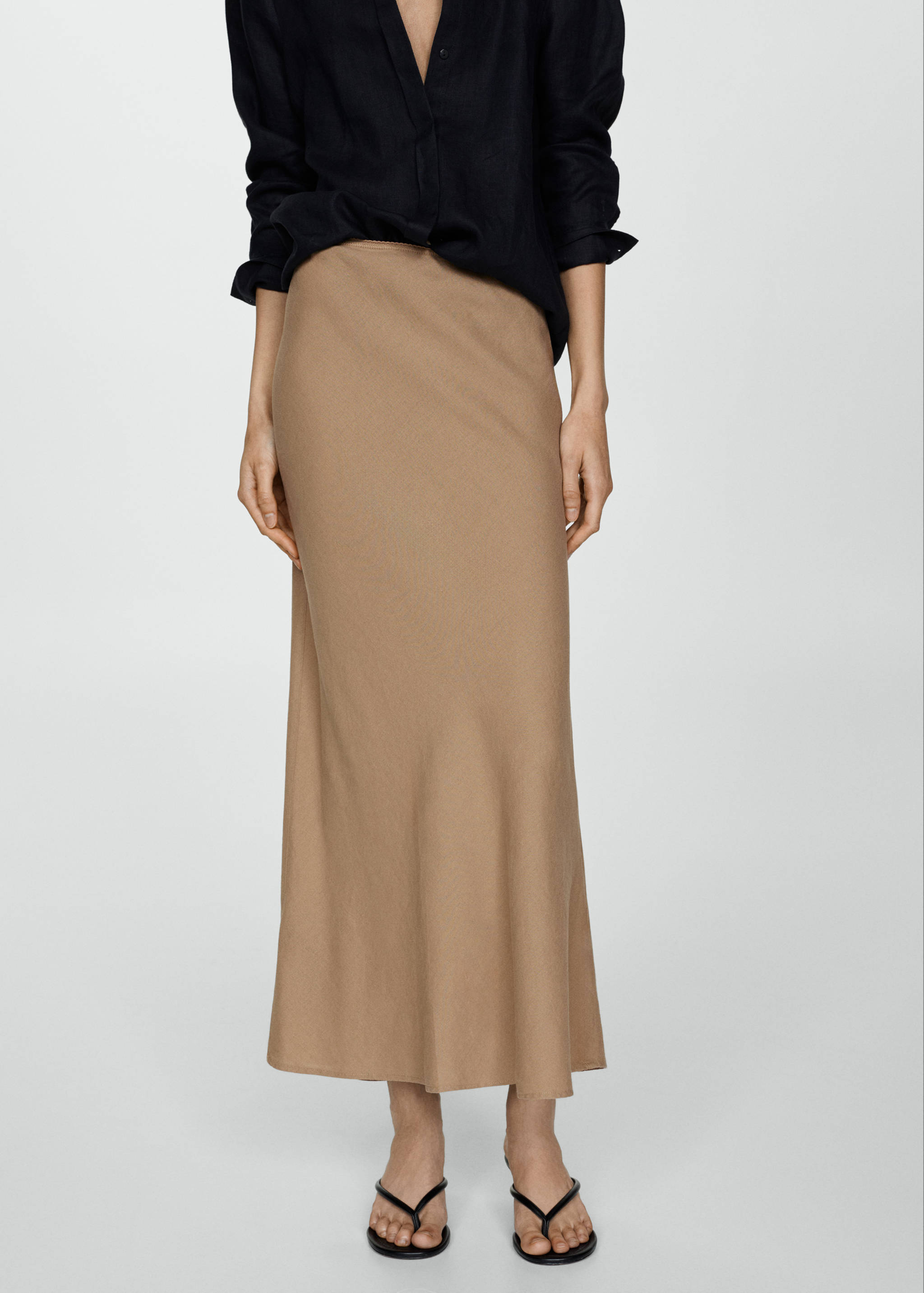 Long linen skirt - Medium plane