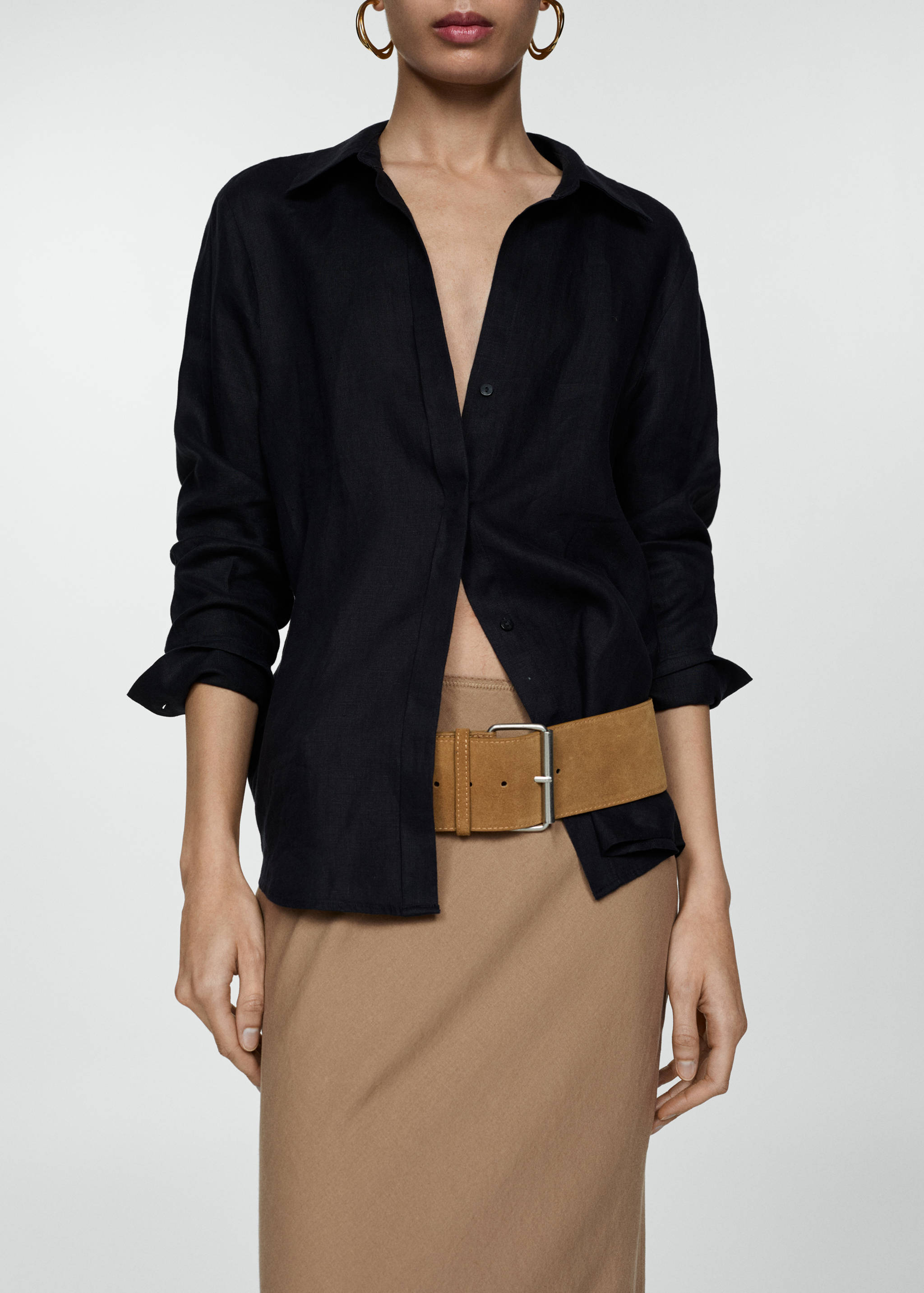 Long linen skirt - Details of the article 6