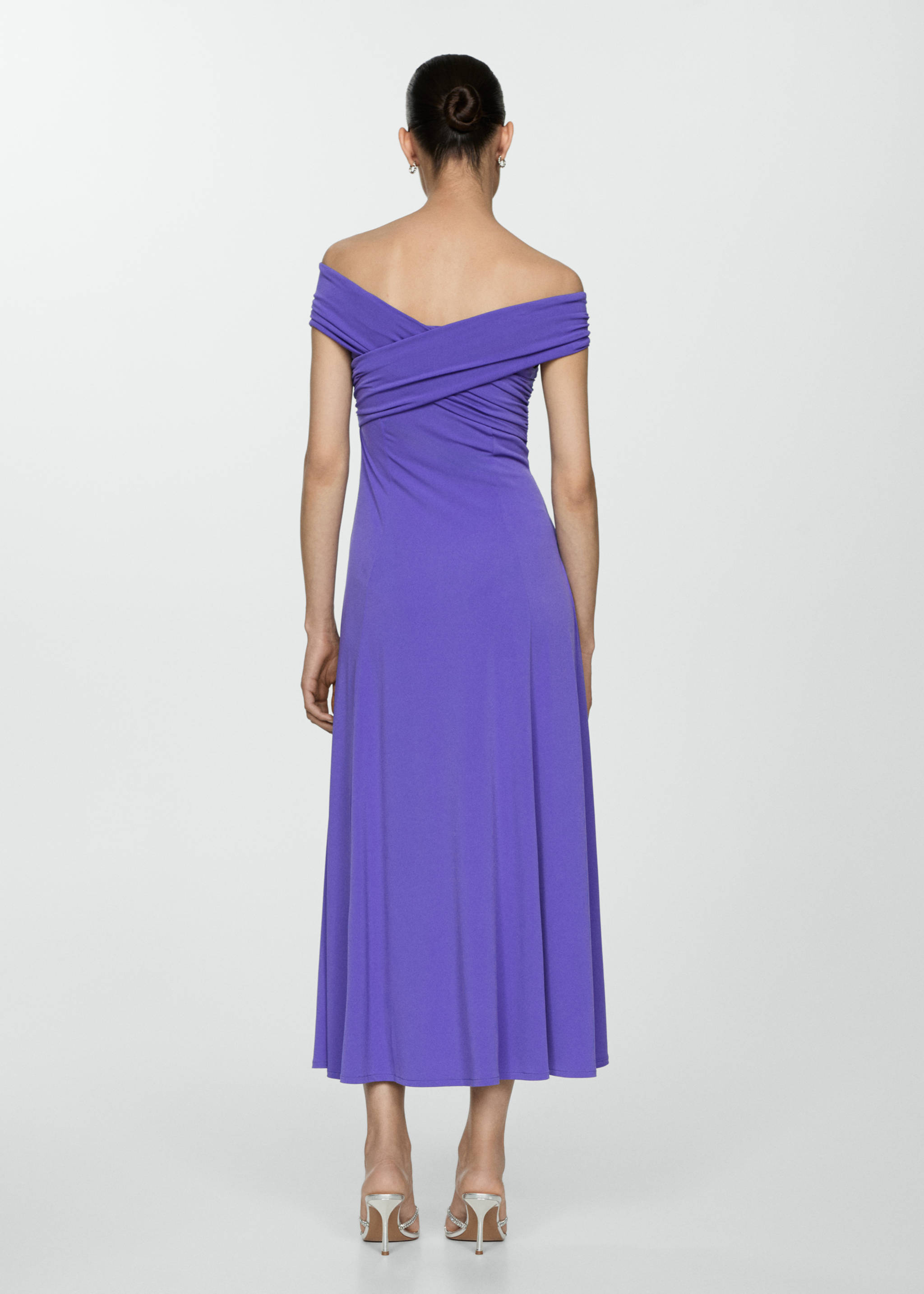 一字领连衣裙 - null