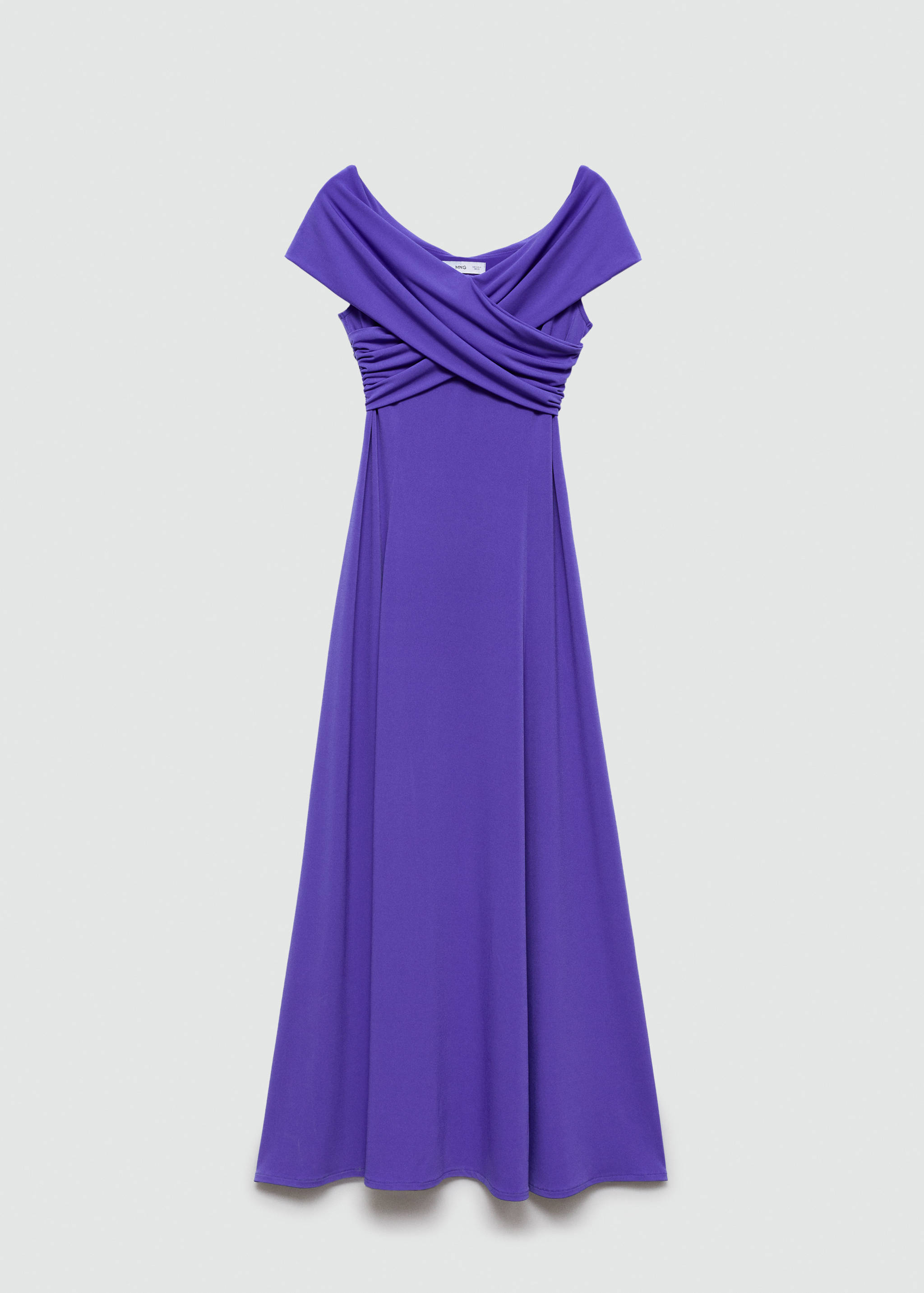 一字领连衣裙 - null