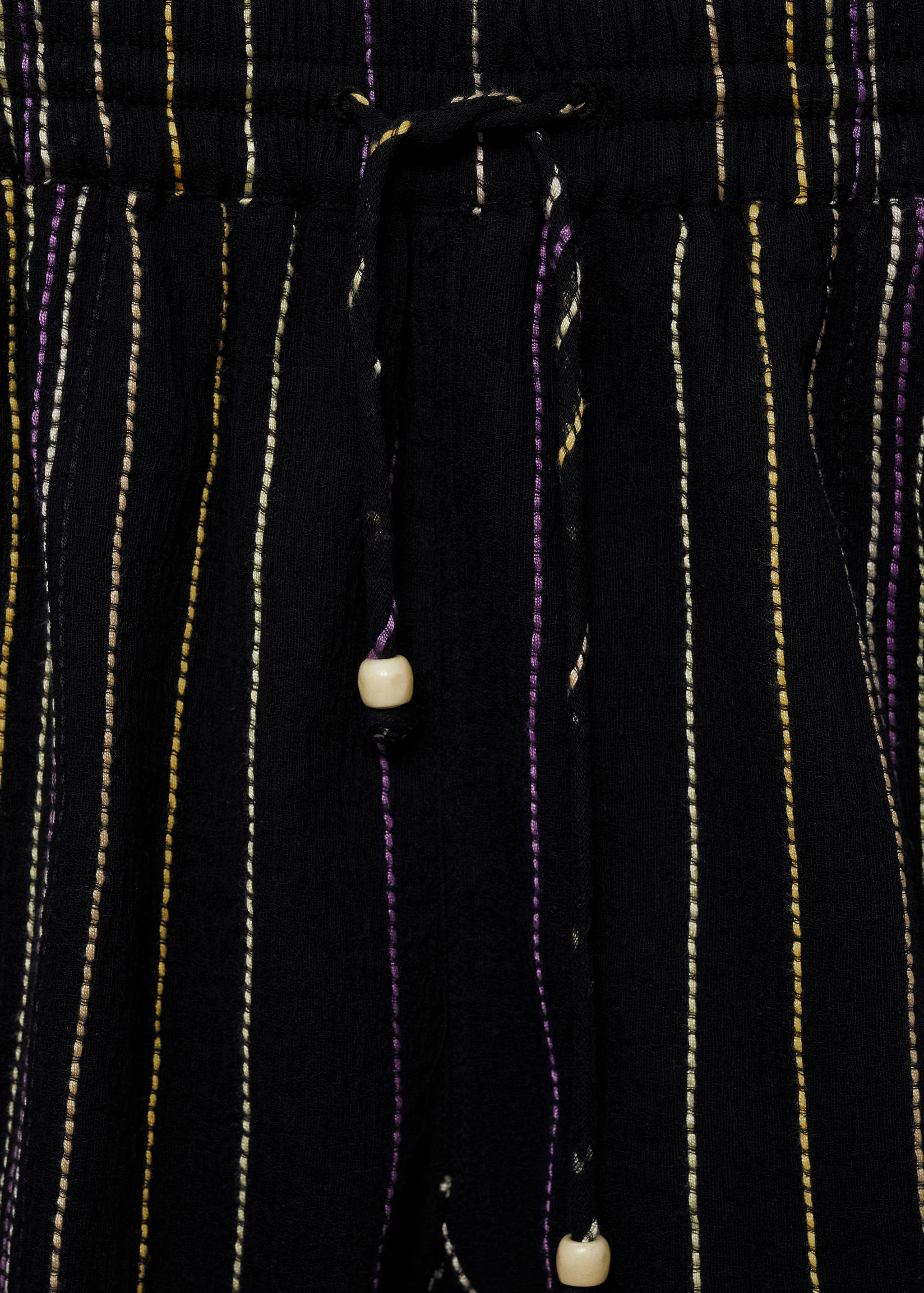 Striped pants with frayed hem - Details of the article 8