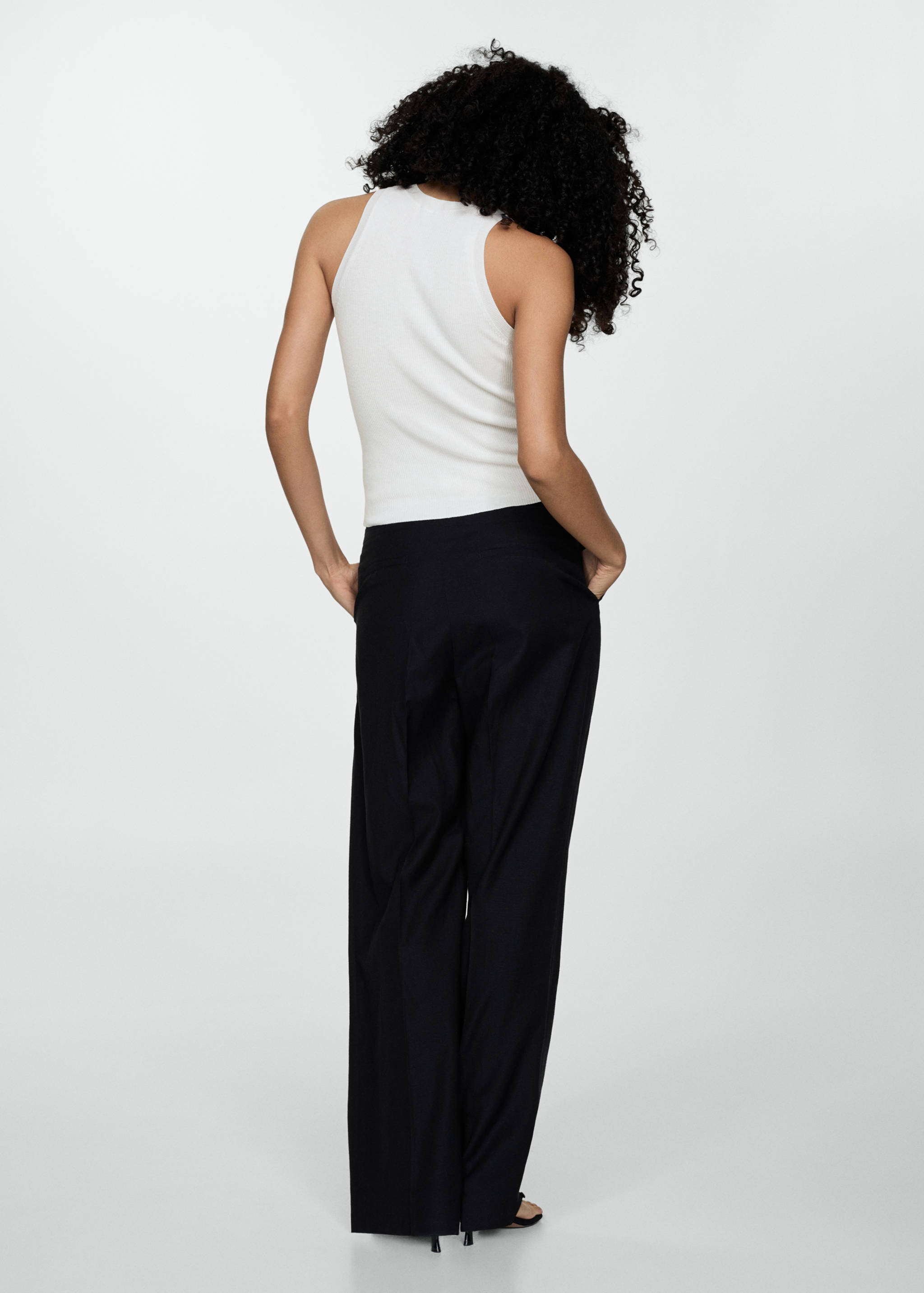 罗纹针织上衣 - null