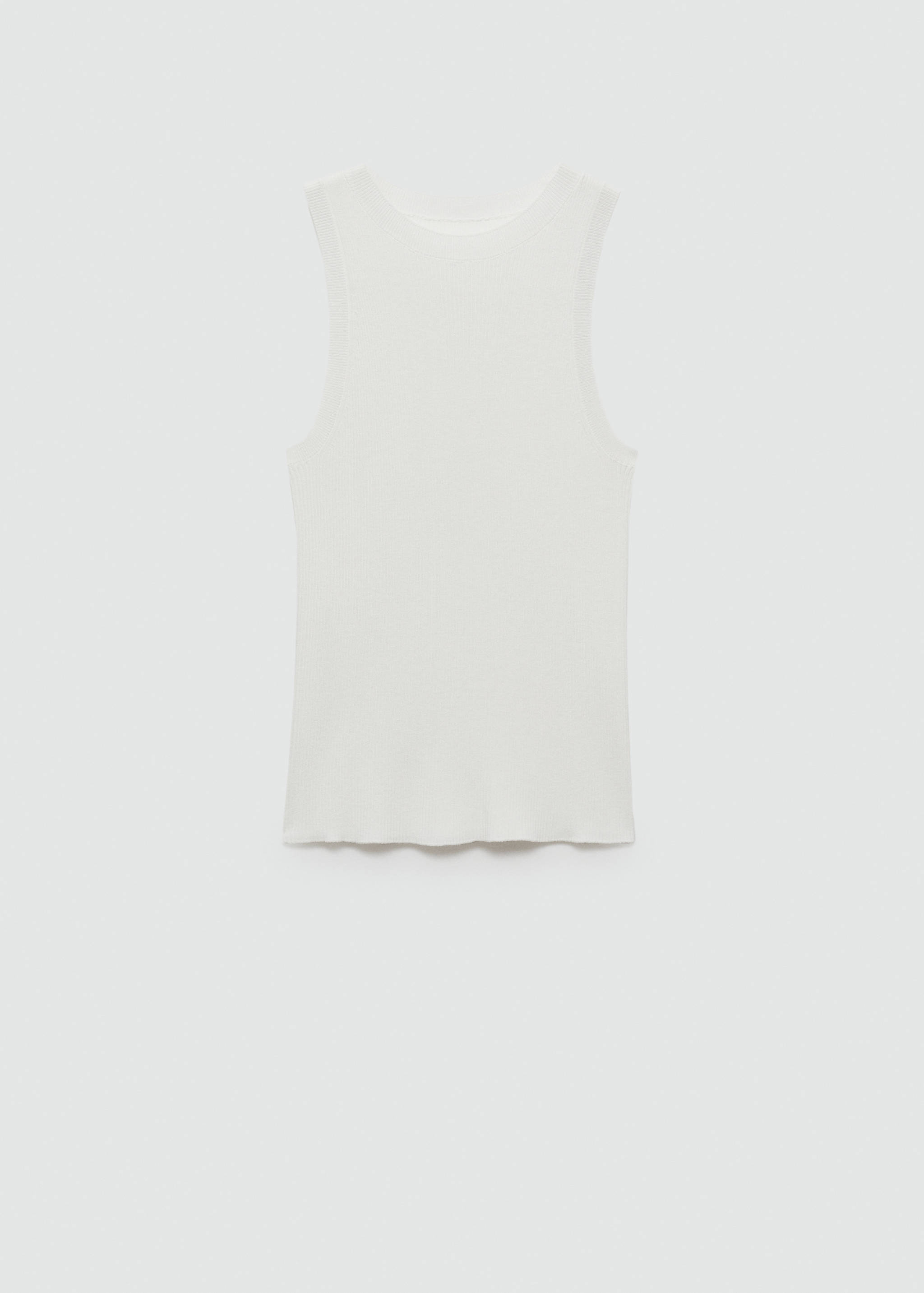 罗纹针织上衣 - null