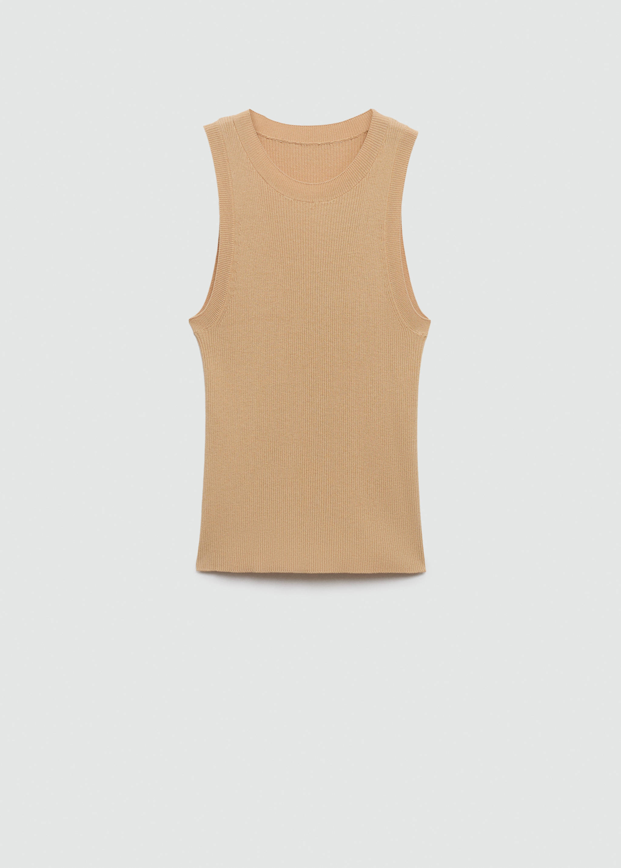 罗纹针织上衣 - null