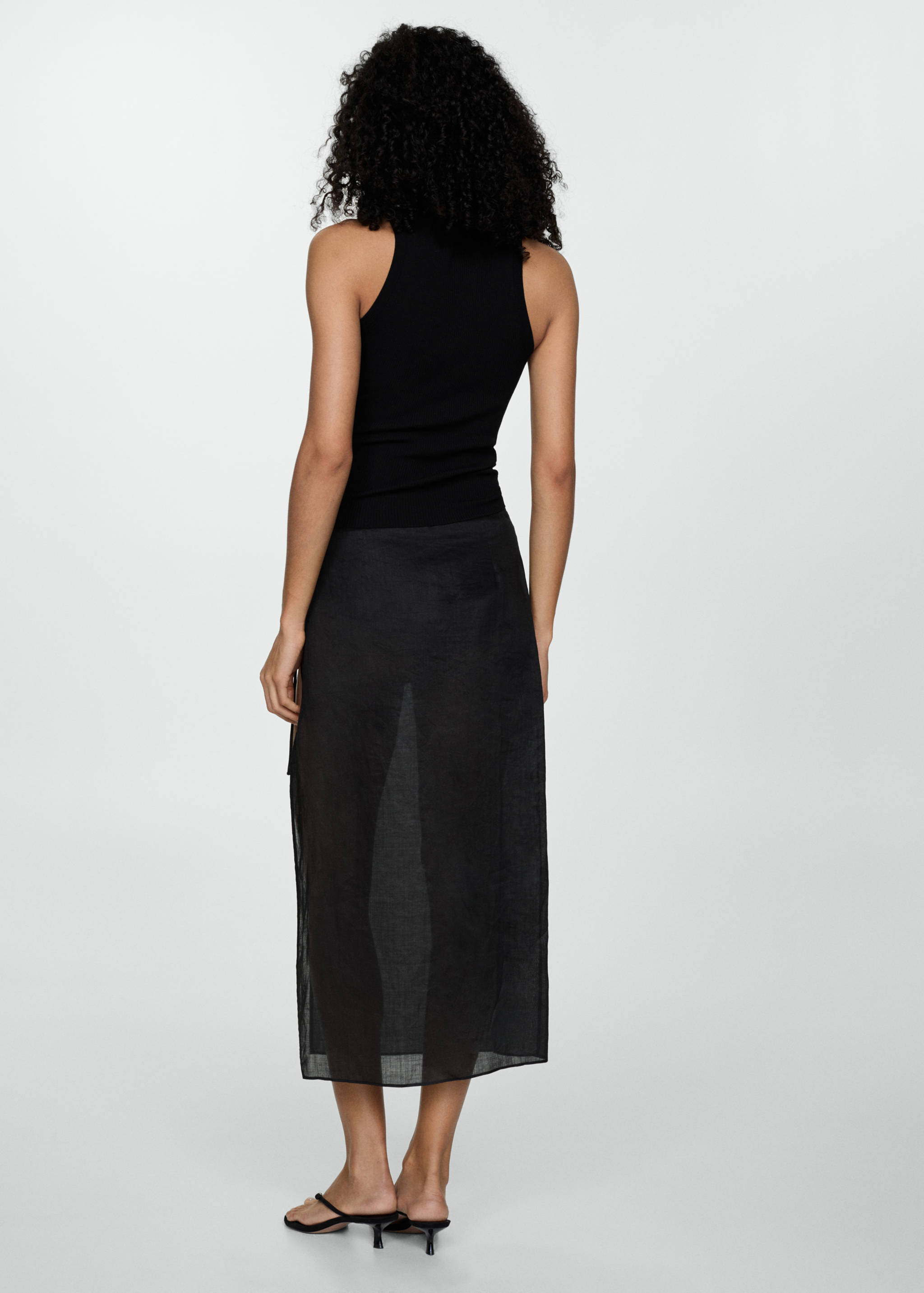 罗纹针织上衣 - null