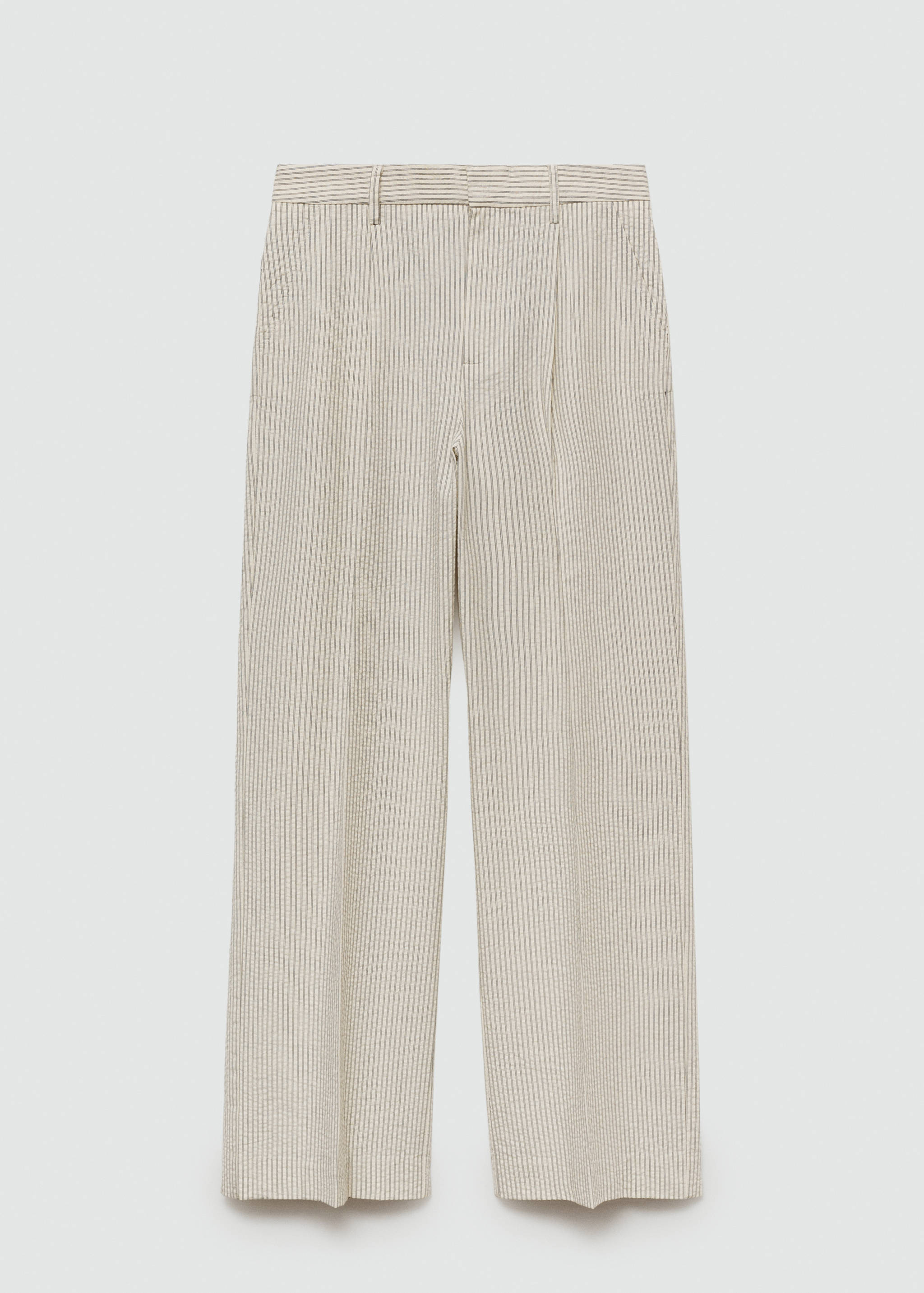 سروال مستقيم مخطط - منتج دون نموذج