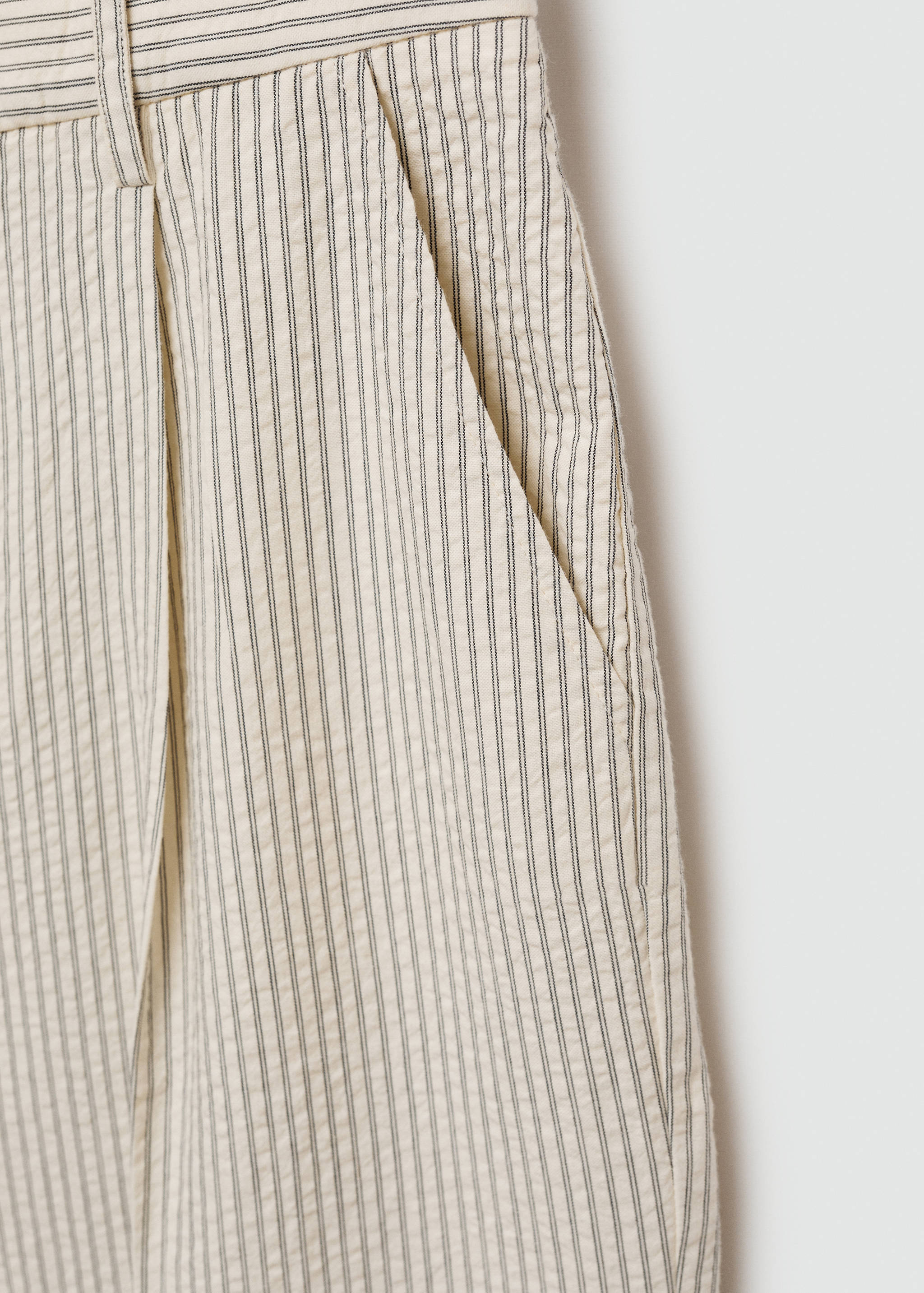 سروال مستقيم مخطط - تفاصيل المنتج 8