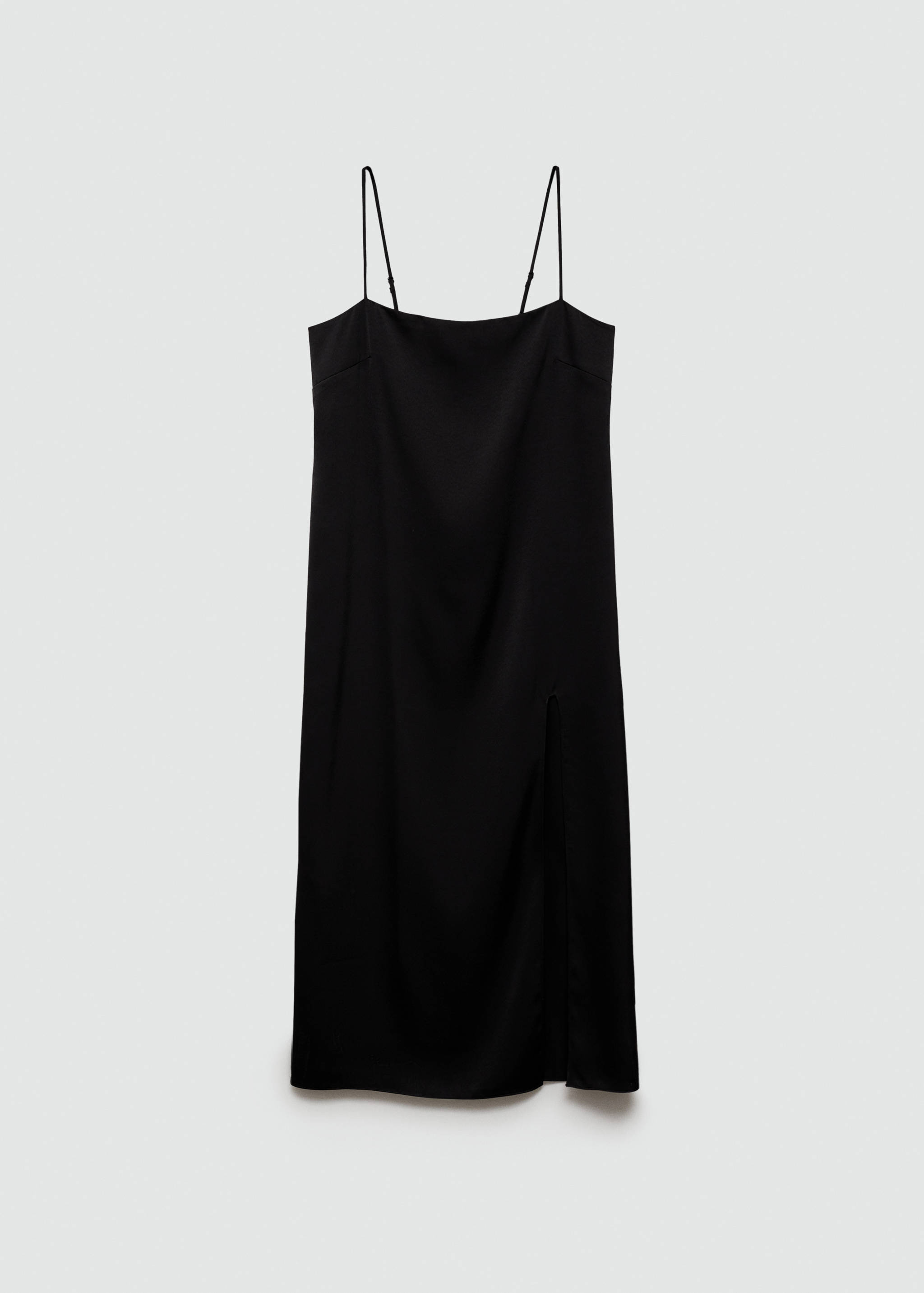 Side-slit satin dress - Article without model
