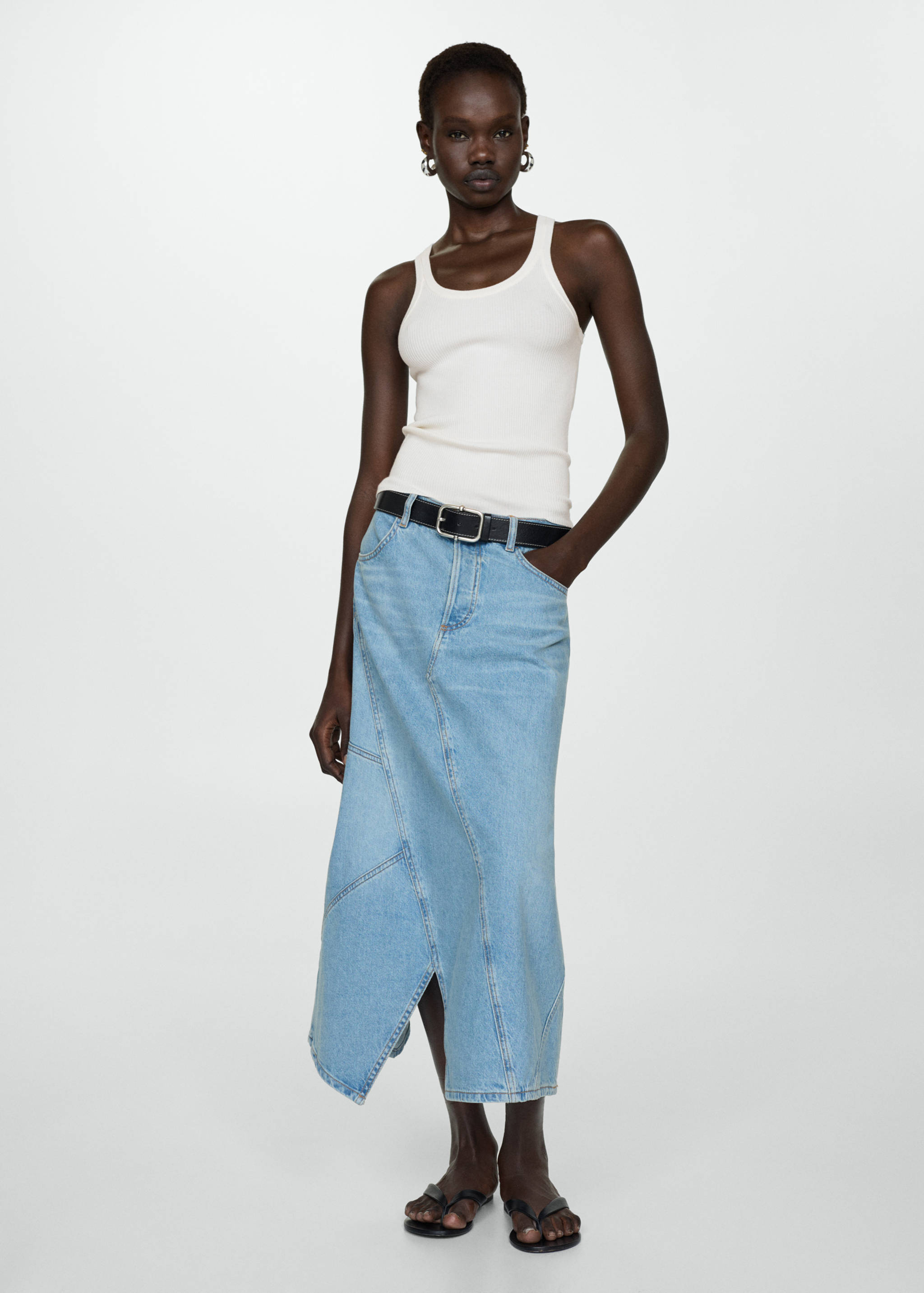 Top maille bretelles - Plan général