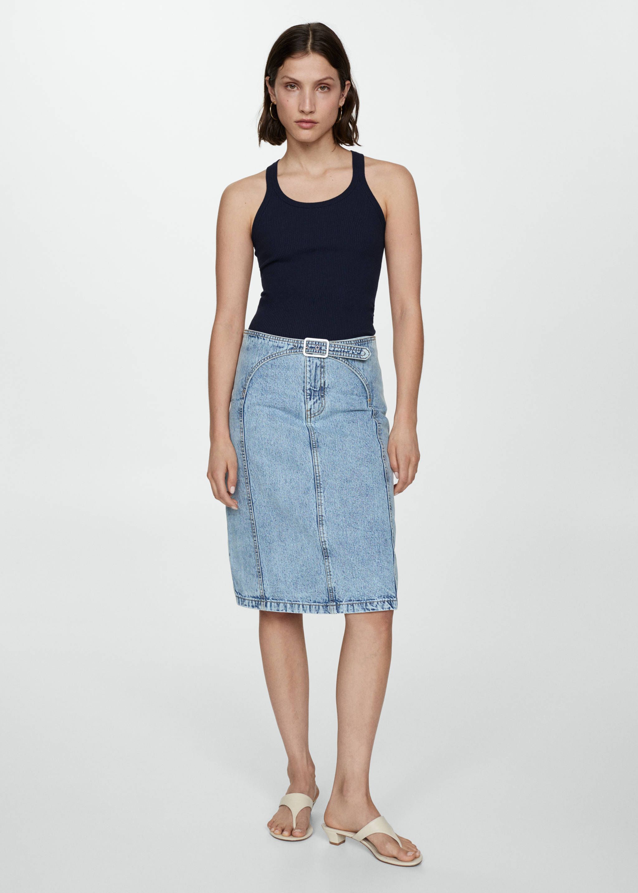 Top maille bretelles - Plan général