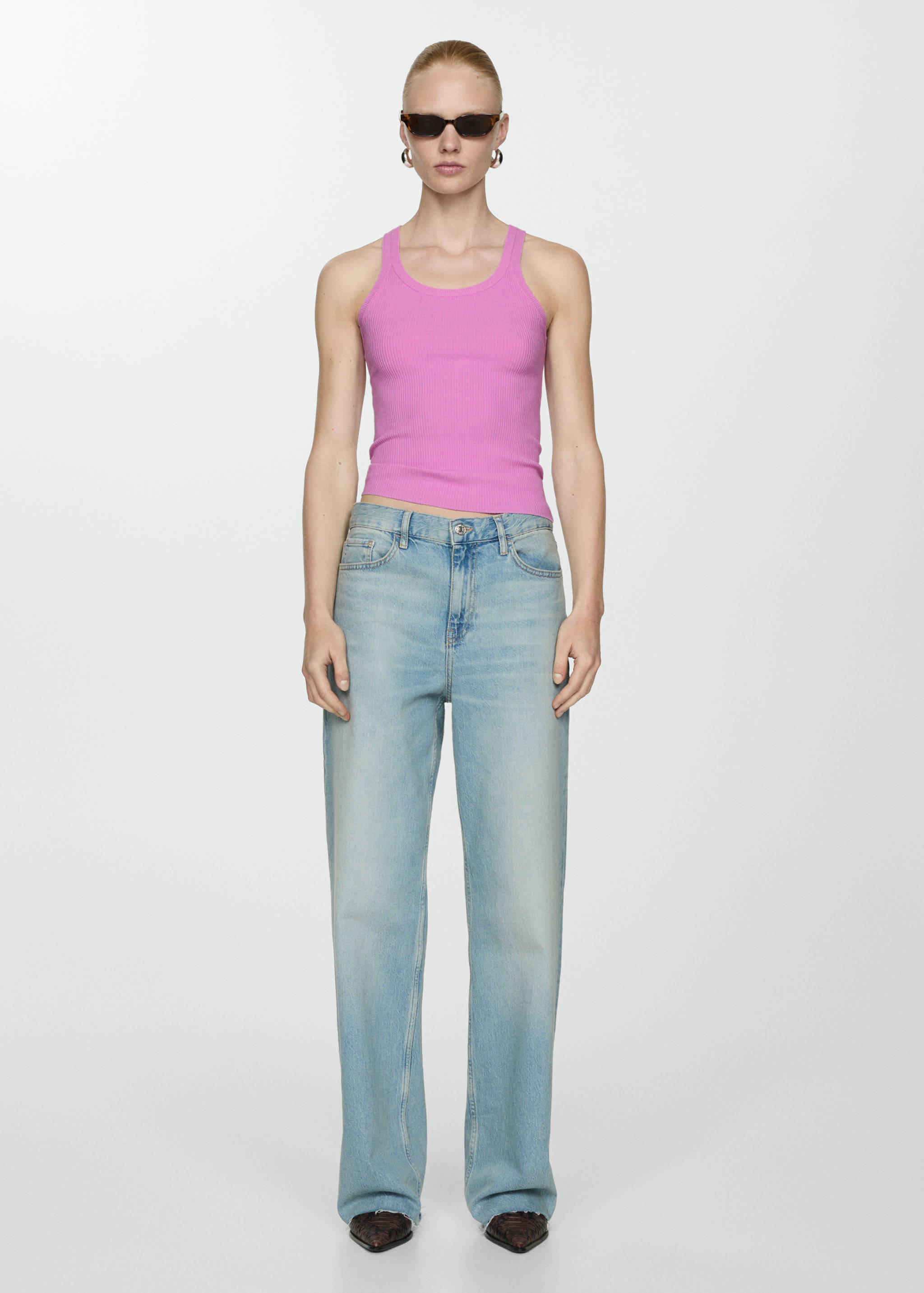 Top maille bretelles - Plan général