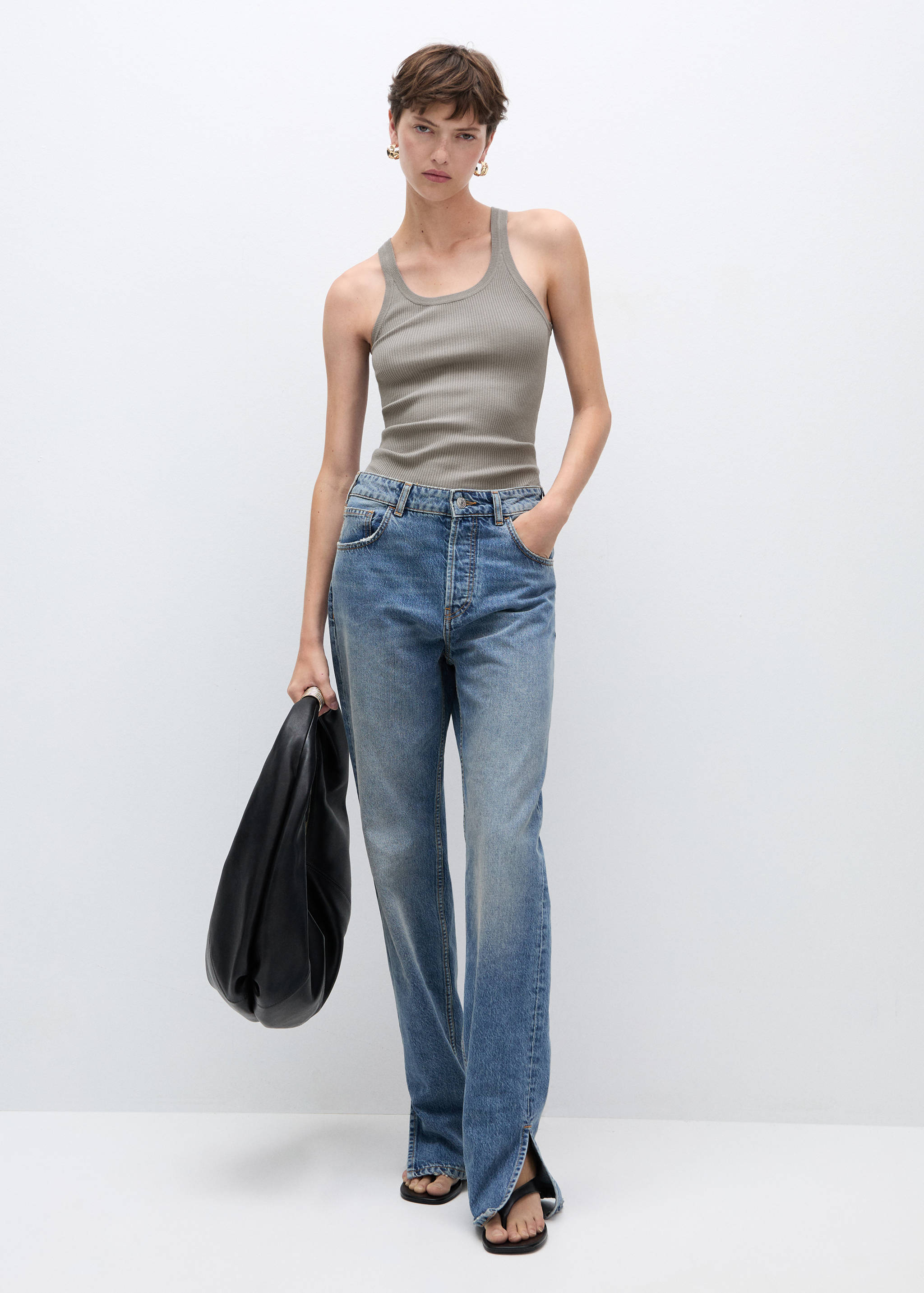 Top maille bretelles - Plan général