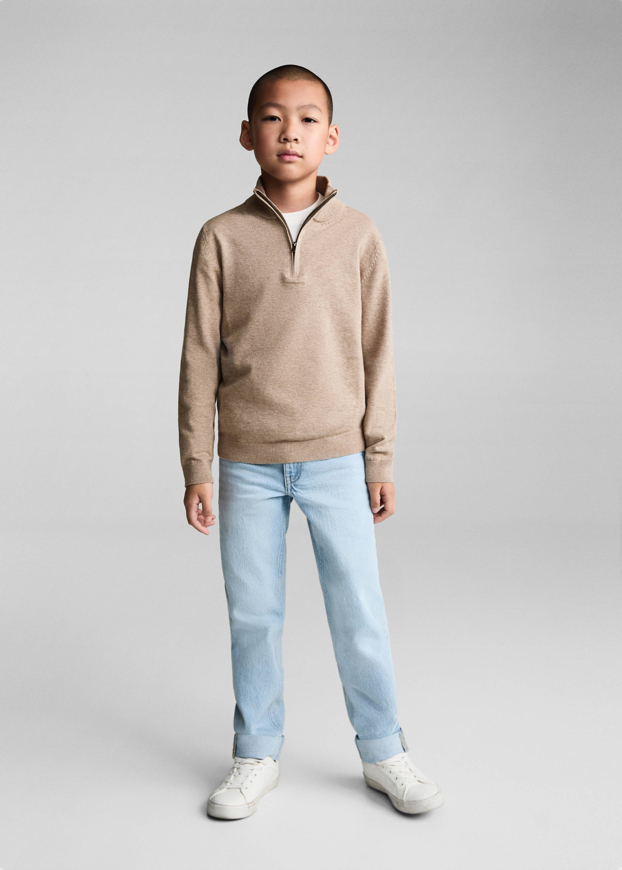 Zip neck jumper - General plane