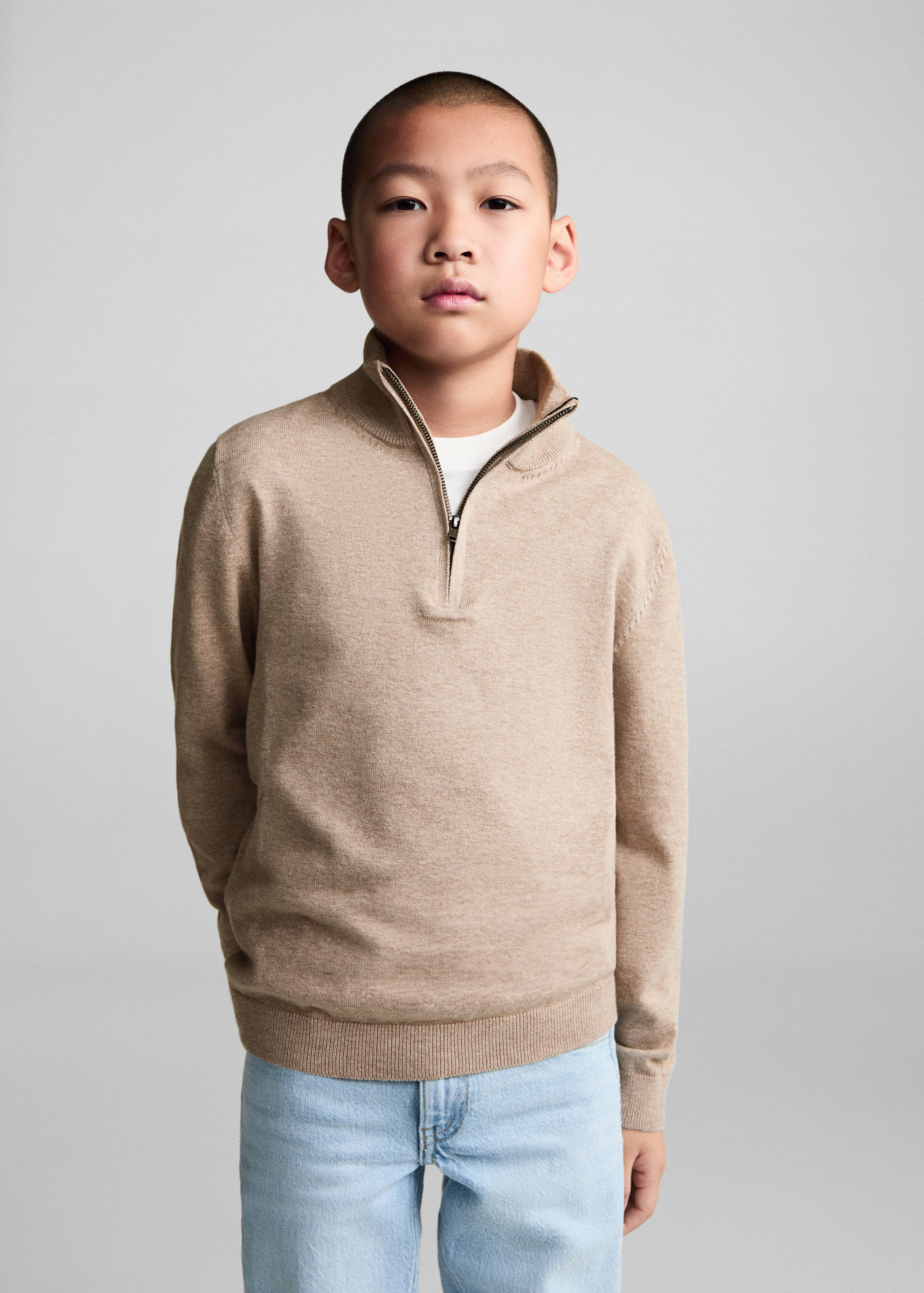 Zip neck jumper - Medium plane