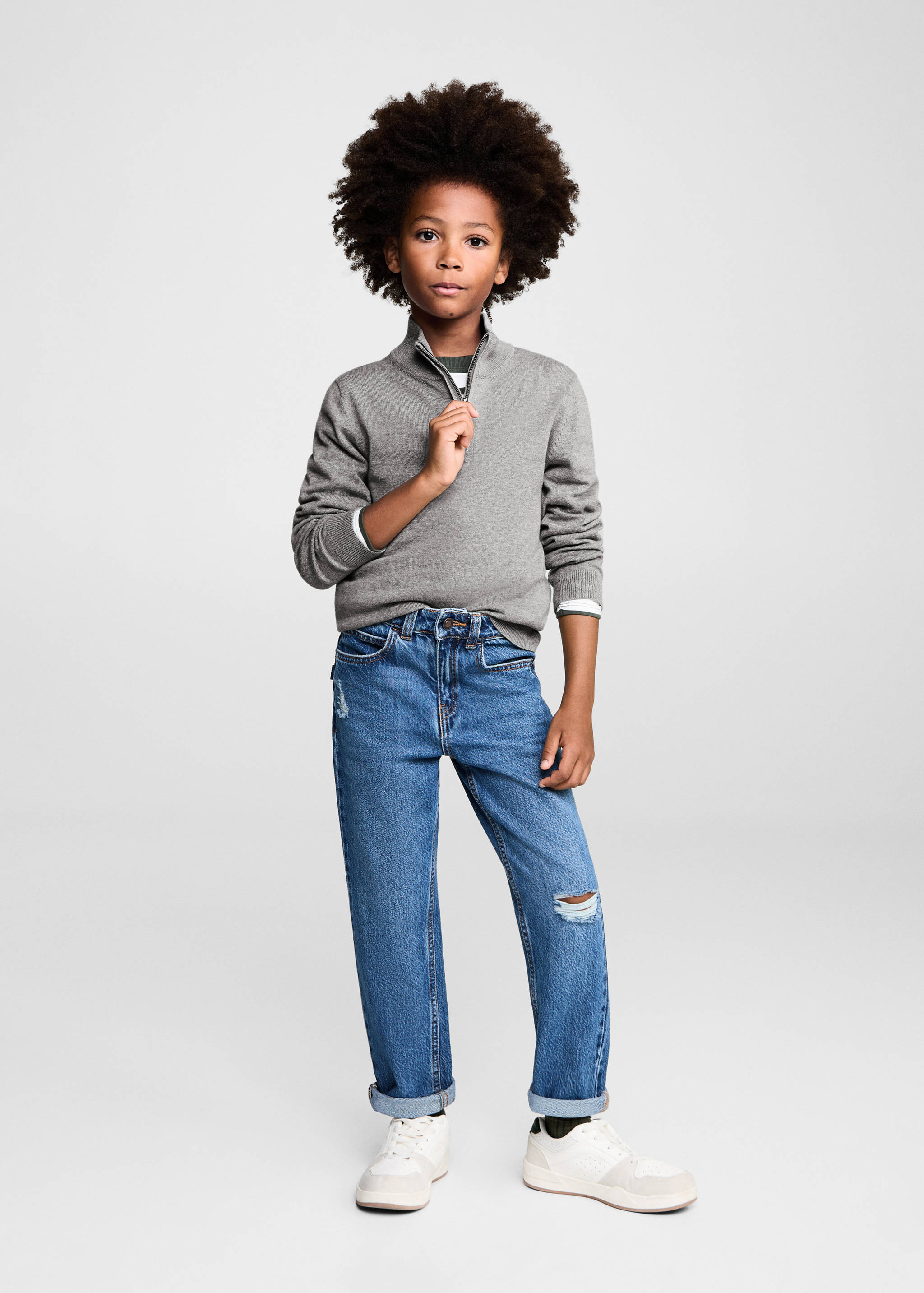 Zip neck jumper - General plane