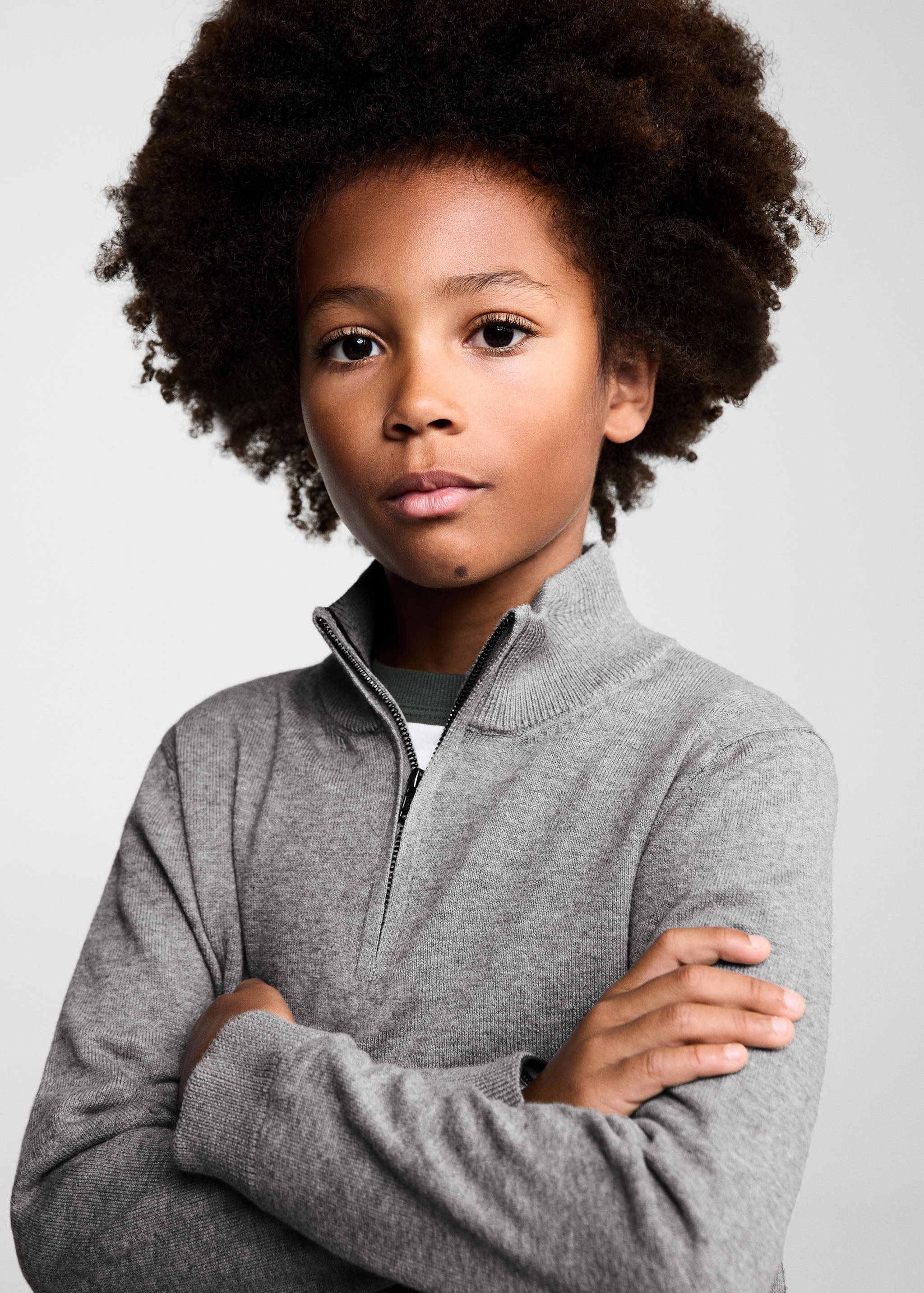 Zip neck jumper - Details of the article 1