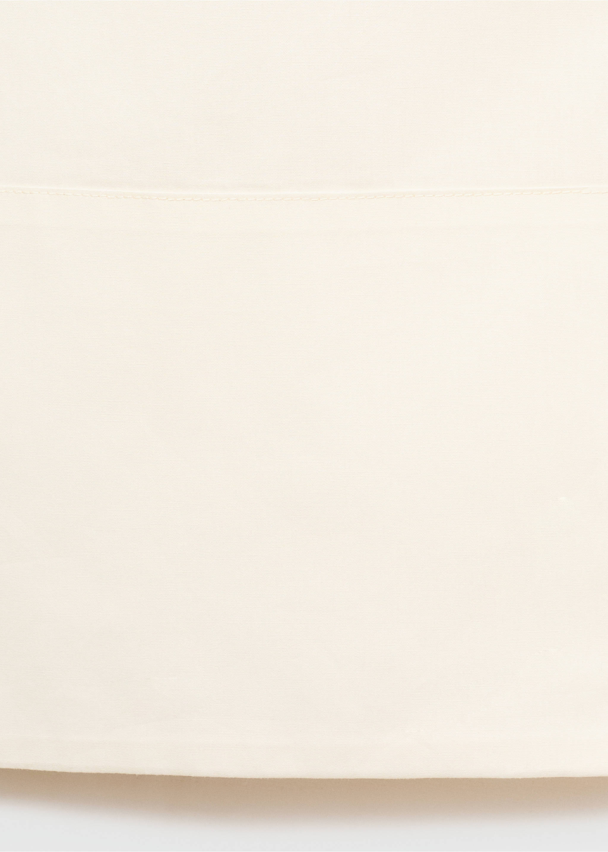 Cotton wide leg pants - Details of the article 0, Ecru. Ref: 77090368-00.