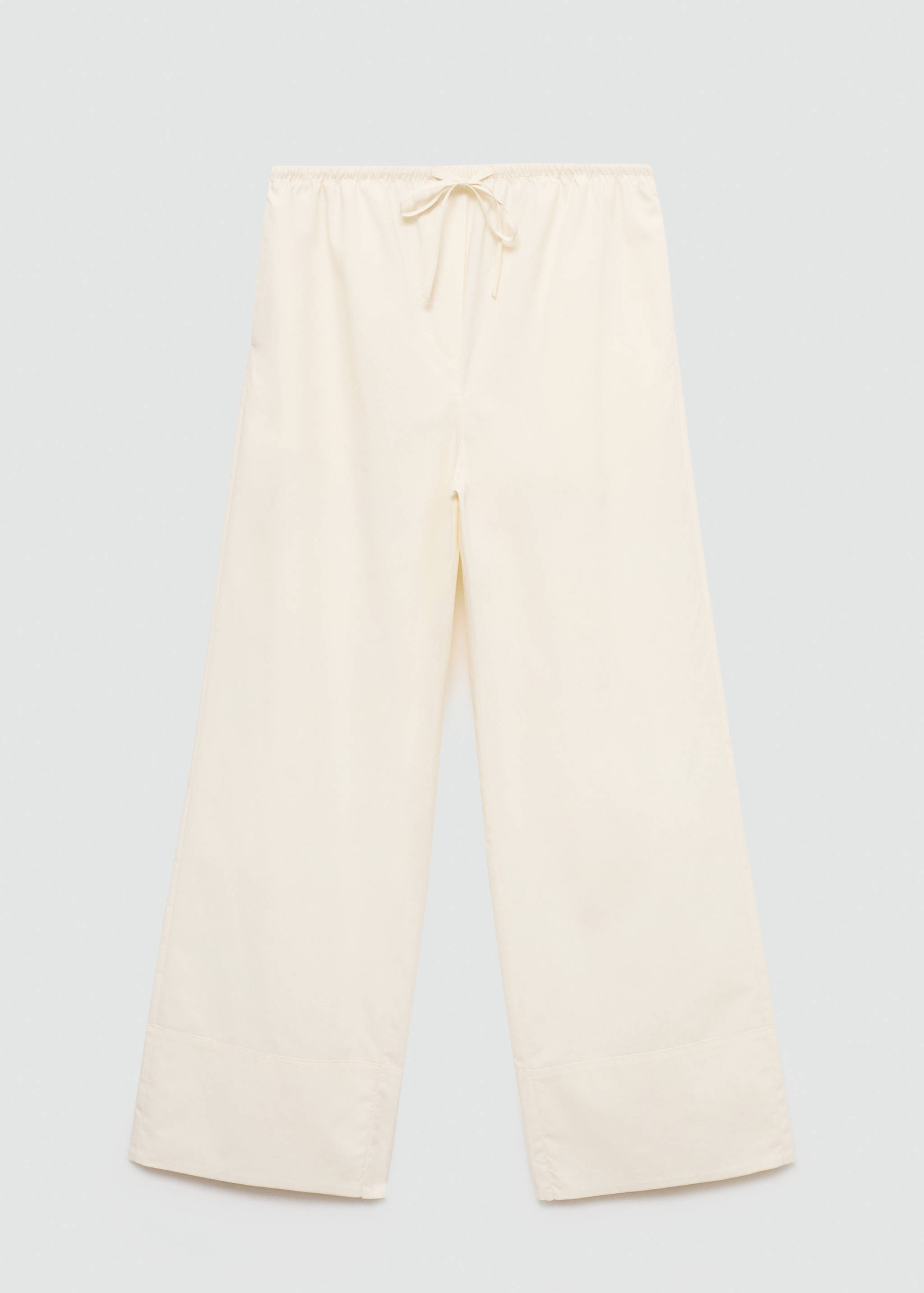 Cotton wide leg pants - Article without model