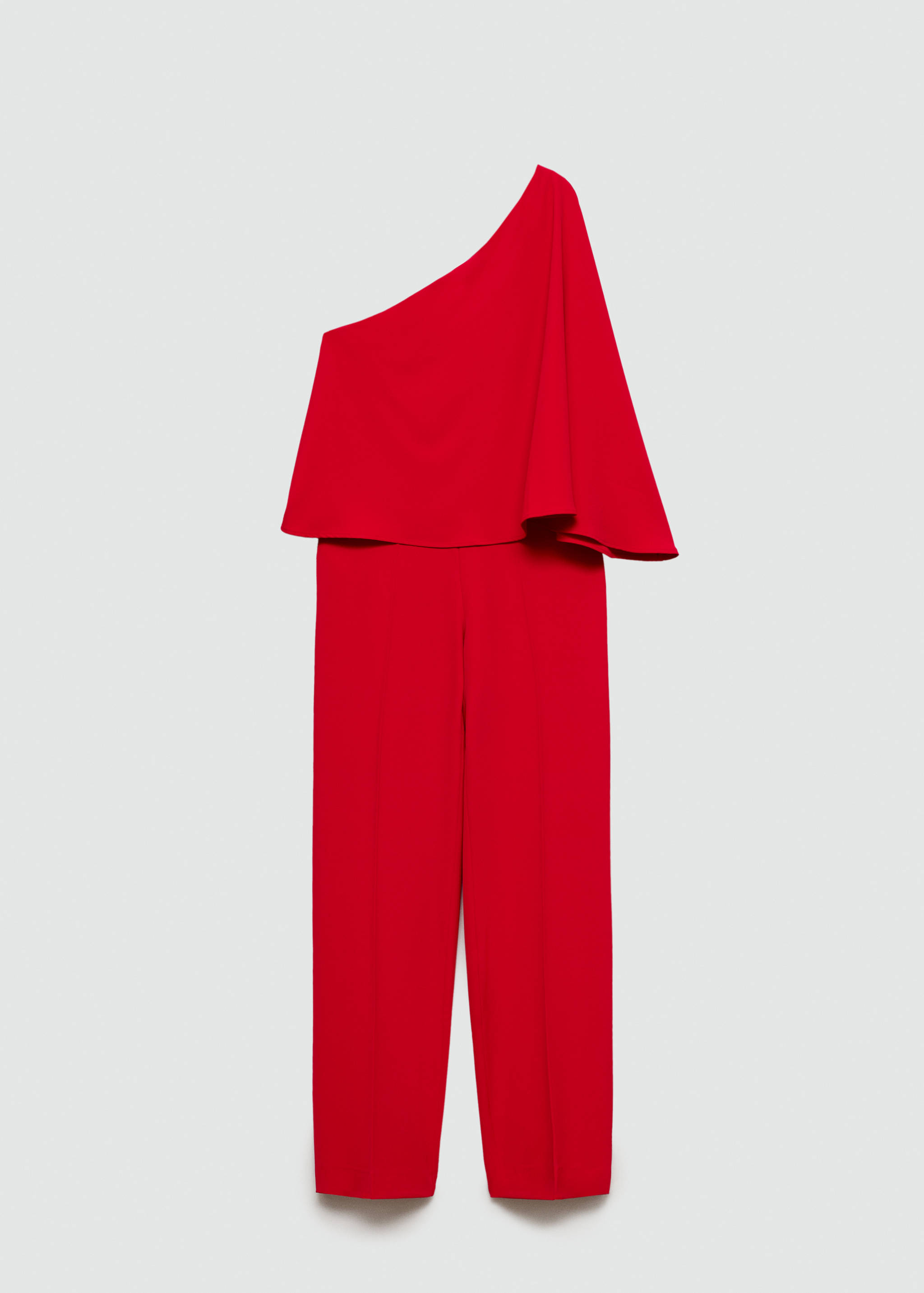 Cape jumpsuit with asymmetrical sleeves - Article without model